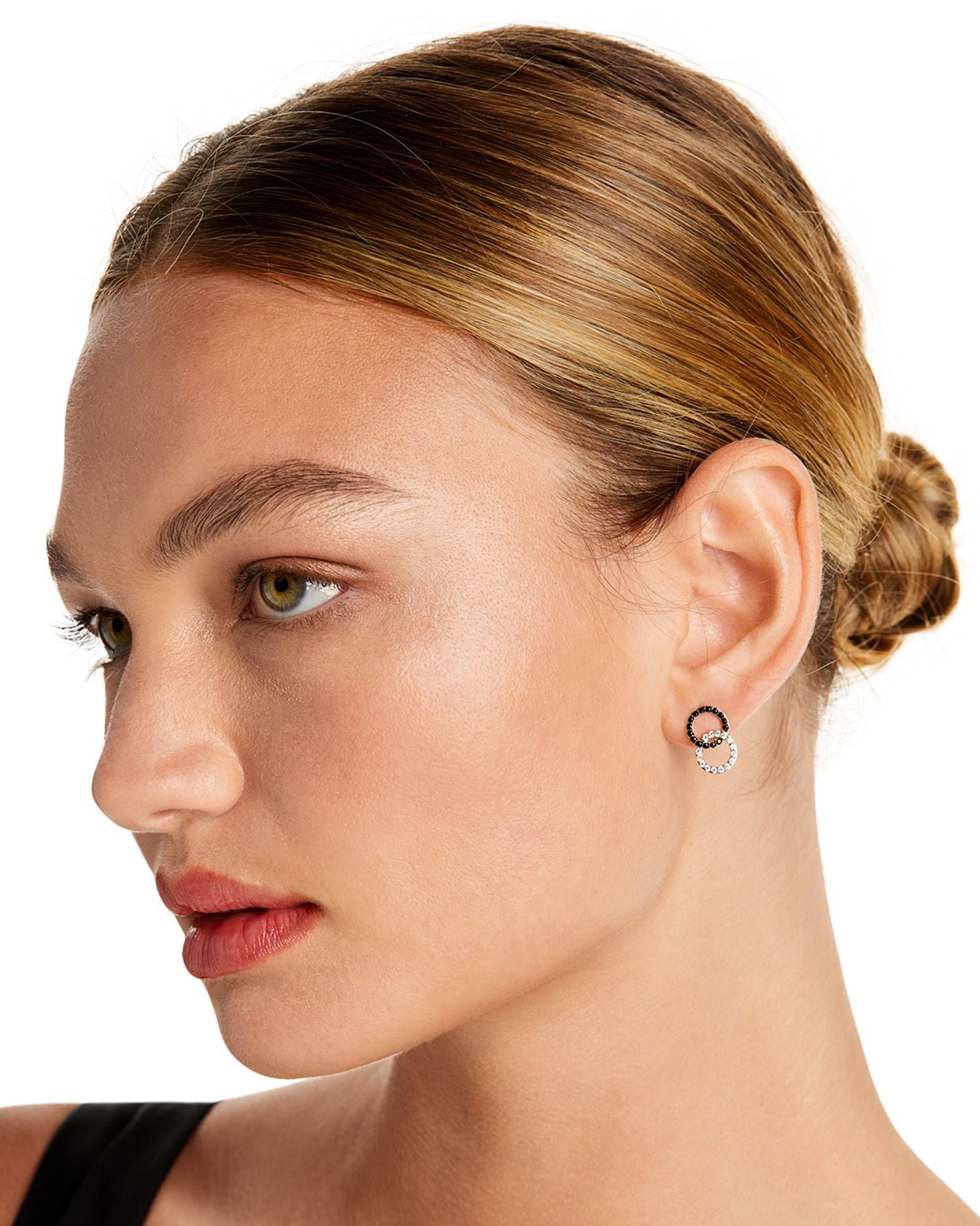 White & Black Diamond Double O Earrings in 14K White Gold, 0.50 ct. t.w. - 150th Anniversary Exclusive