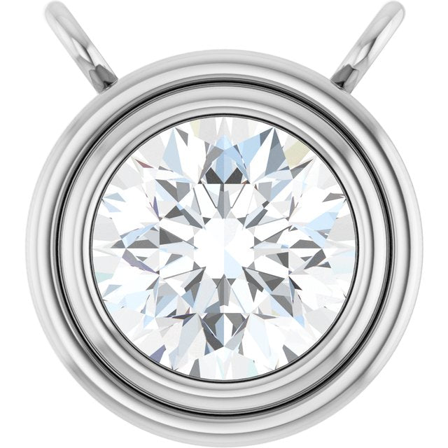 3.8Ct Lab-grown Diamond Necklace in 14K White Gold