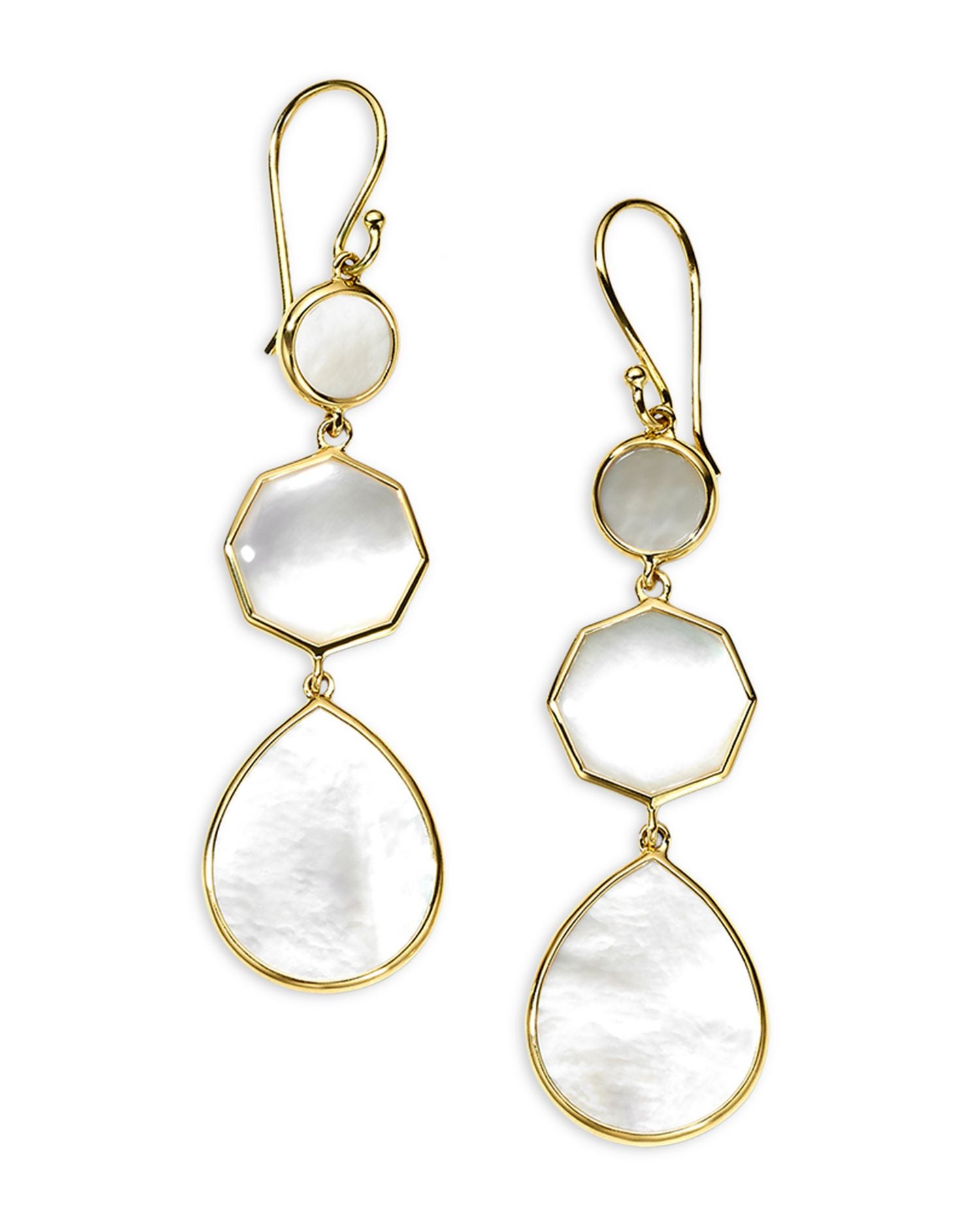 18K Yellow Gold Rock Candy® Small Polished Crazy 8's Earrings