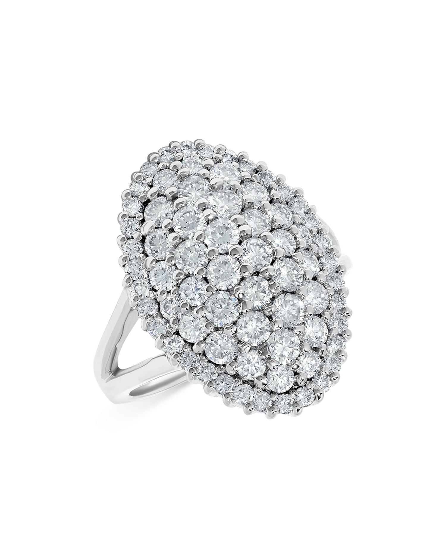 Diamond Pavé Cocktail Ring in 14K White Gold, 2.20 ct. t.w. - Exclusive