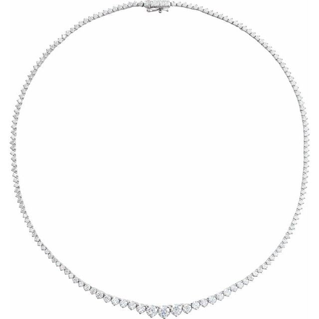 1.2Ct Lab-grown Diamond Necklace in 14K Yellow Gold