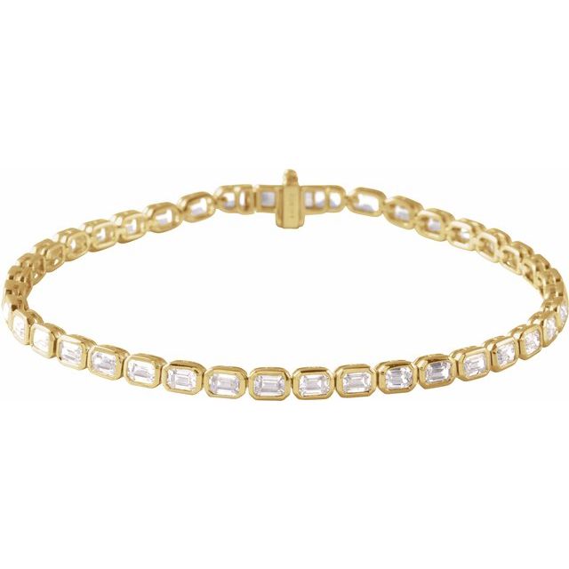 1.4Ct Lab-grown Diamond Bracelet in 14K Yellow Gold
