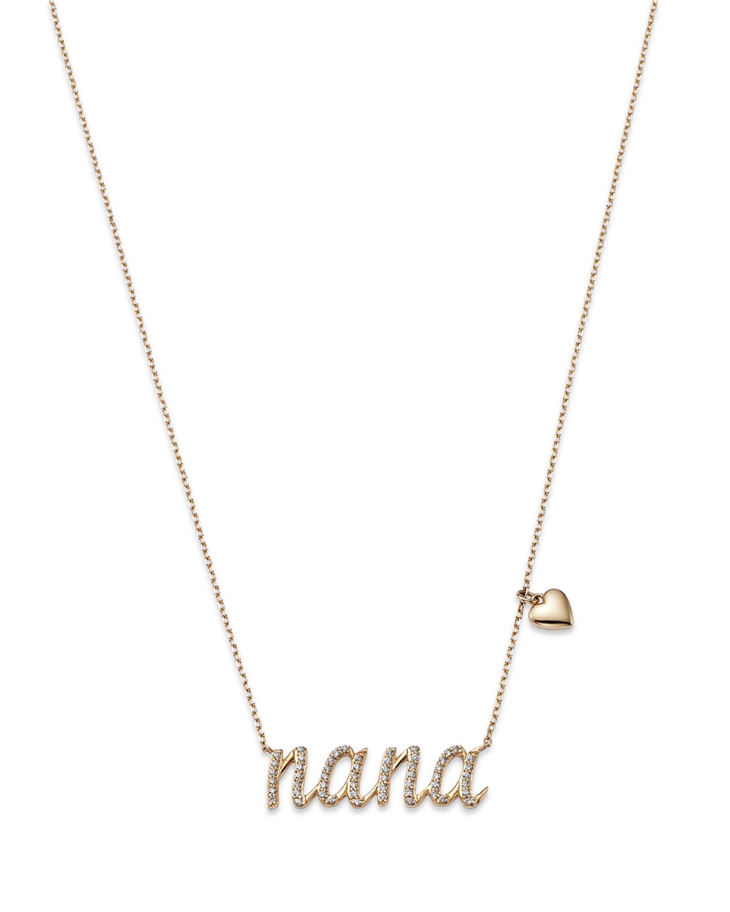Diamond 'Nana' Necklace in 14K Yellow Gold, 0.17 ct. t.w. - Exclusive