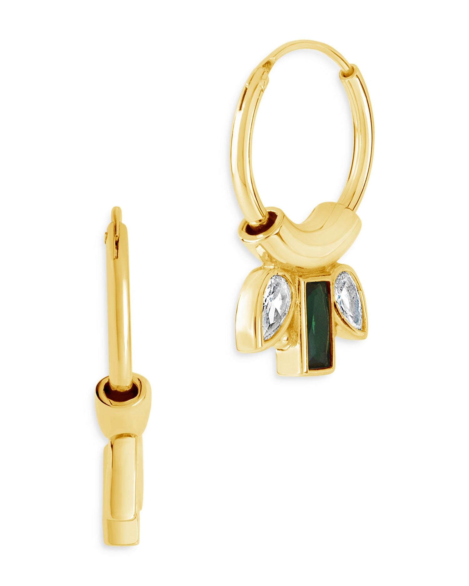 Helena Huggie Hoop Earrings