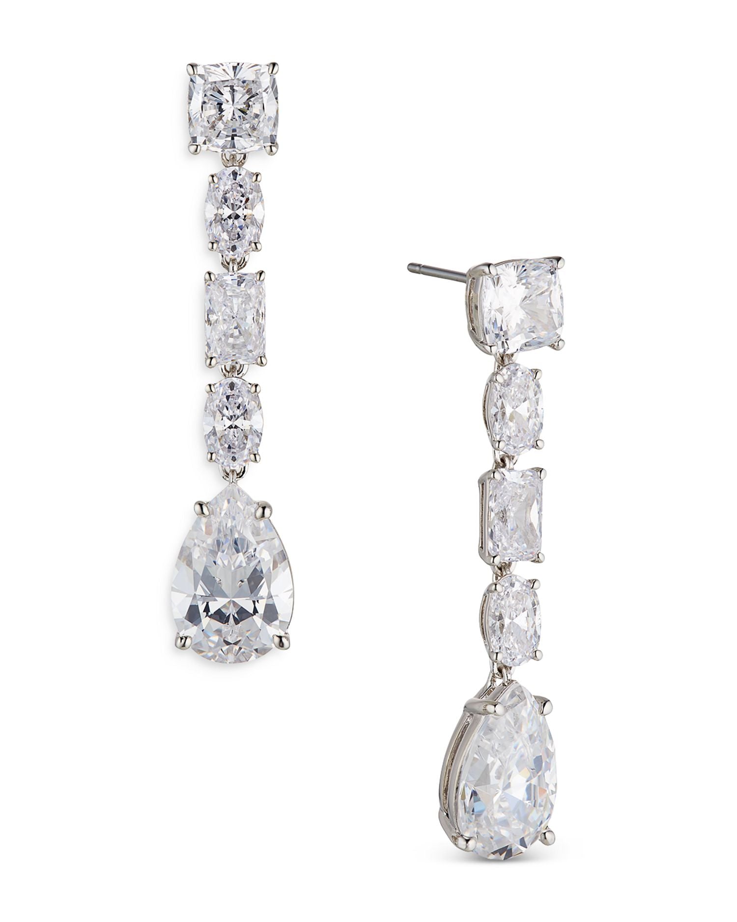 Shine On Linear Teardrop Earrings