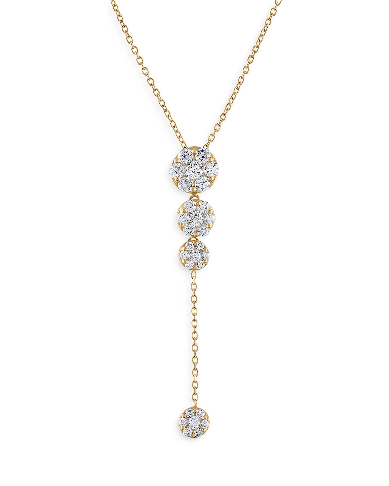 Diamond Lariat Drop Necklace in 14K Yellow Gold, 1.0 ct. t.w. - Exclusive