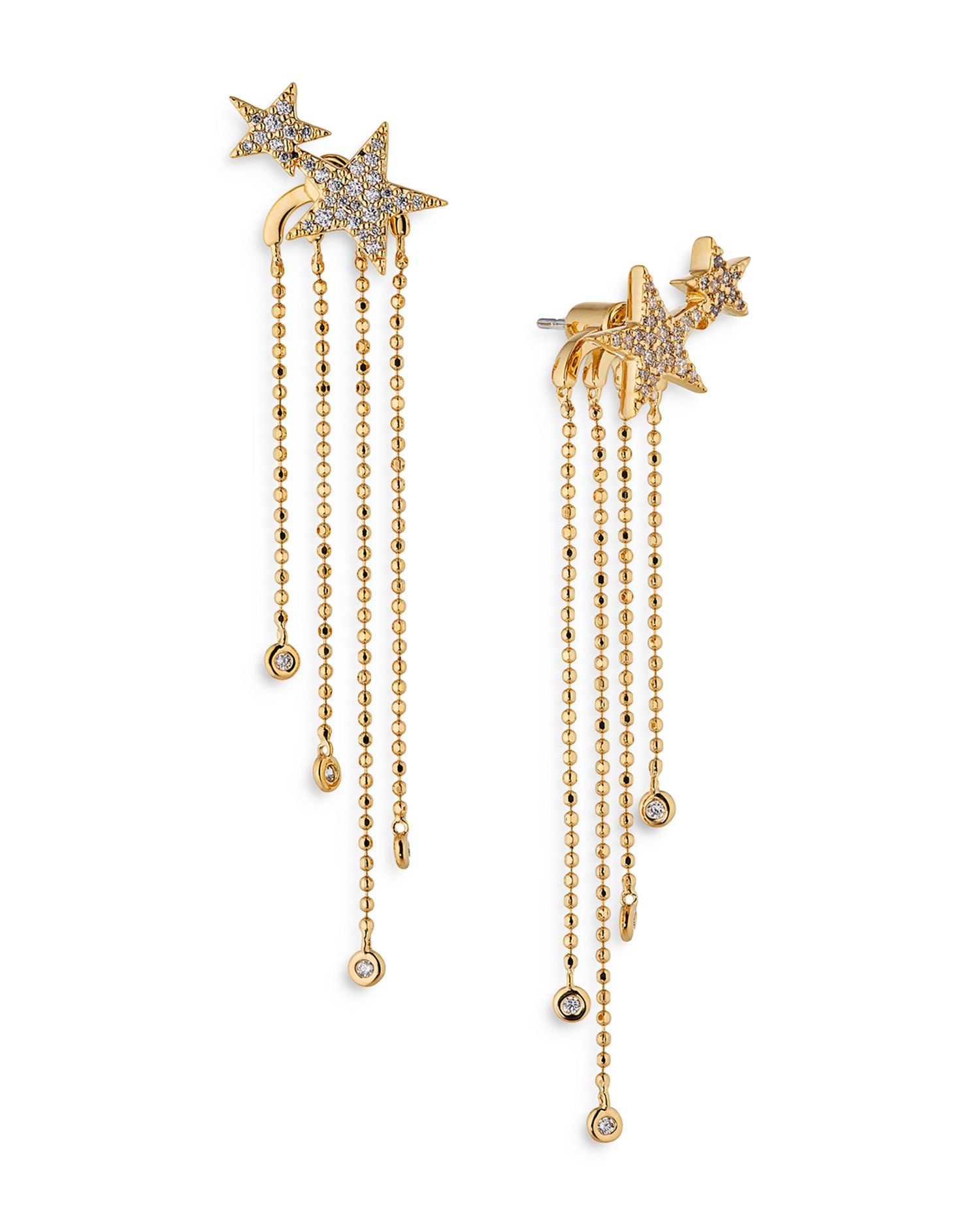 Sparklers Fringe Star Earrings