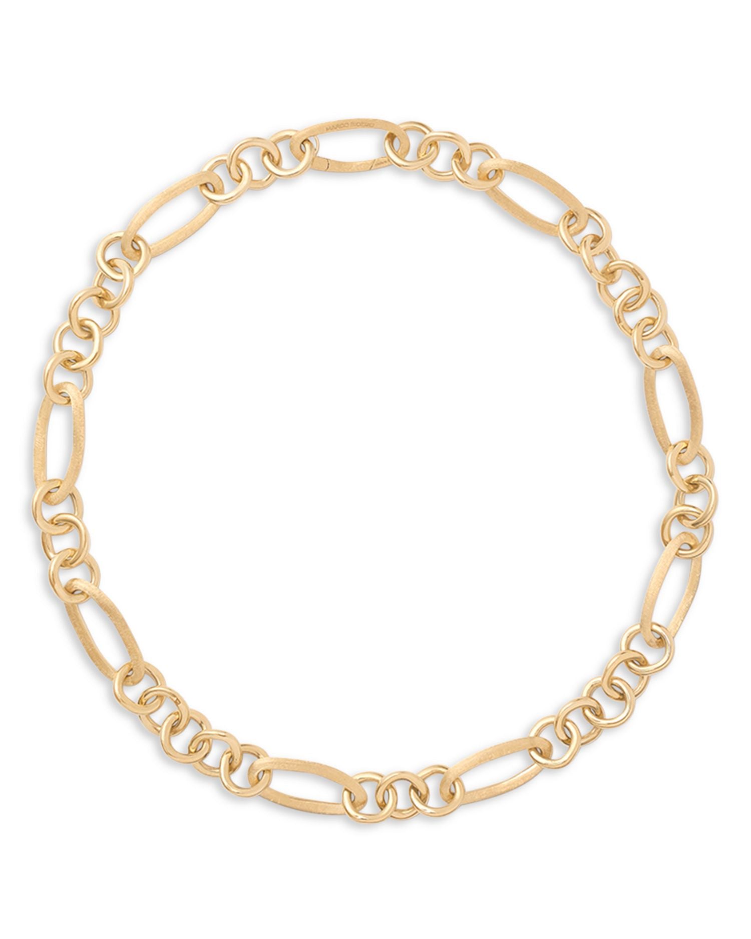 18K Yellow Gold Jaipur Link Polished Mixed Link Statement Necklace, 17.75'