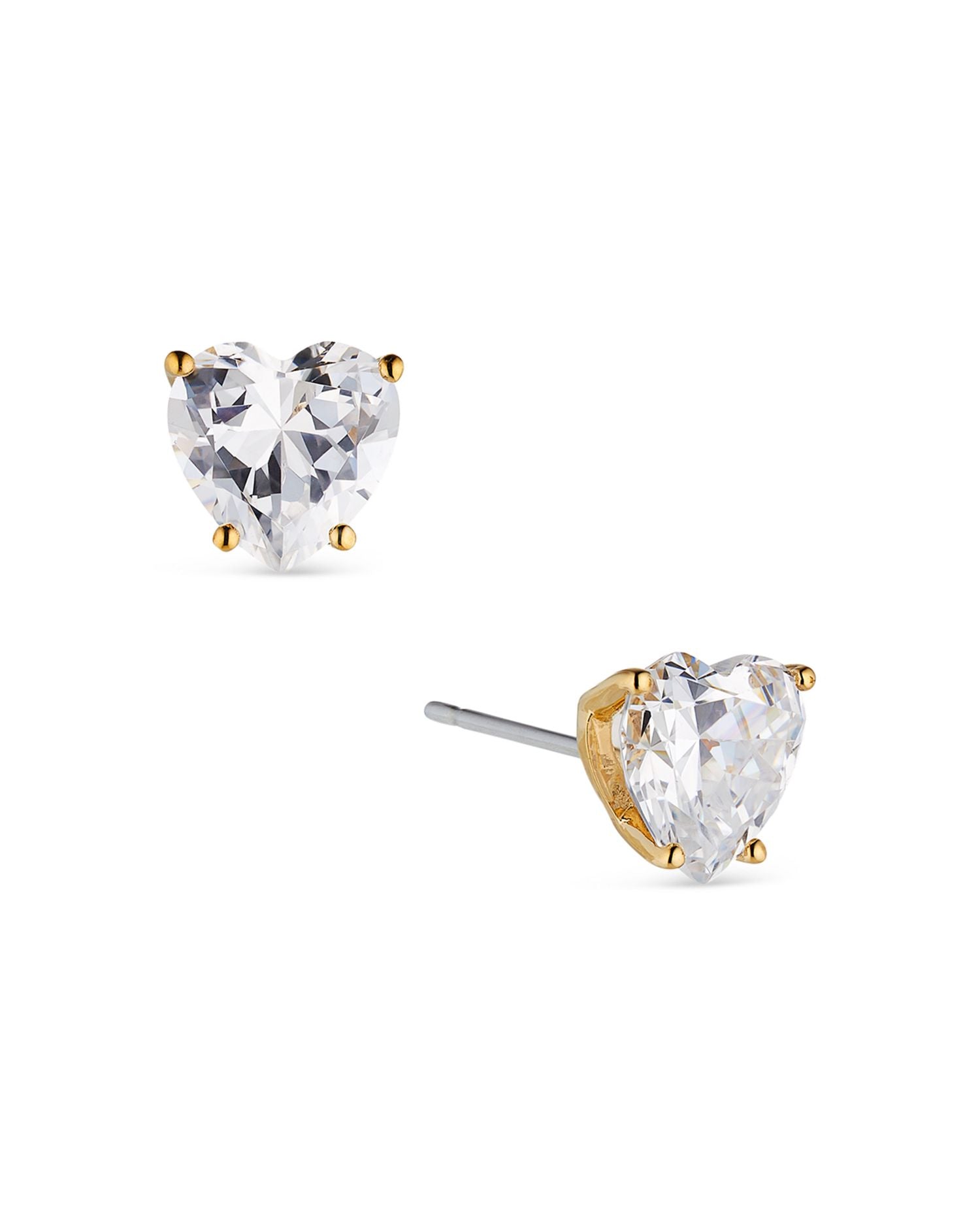 Modern Love Heart Stud Earrings