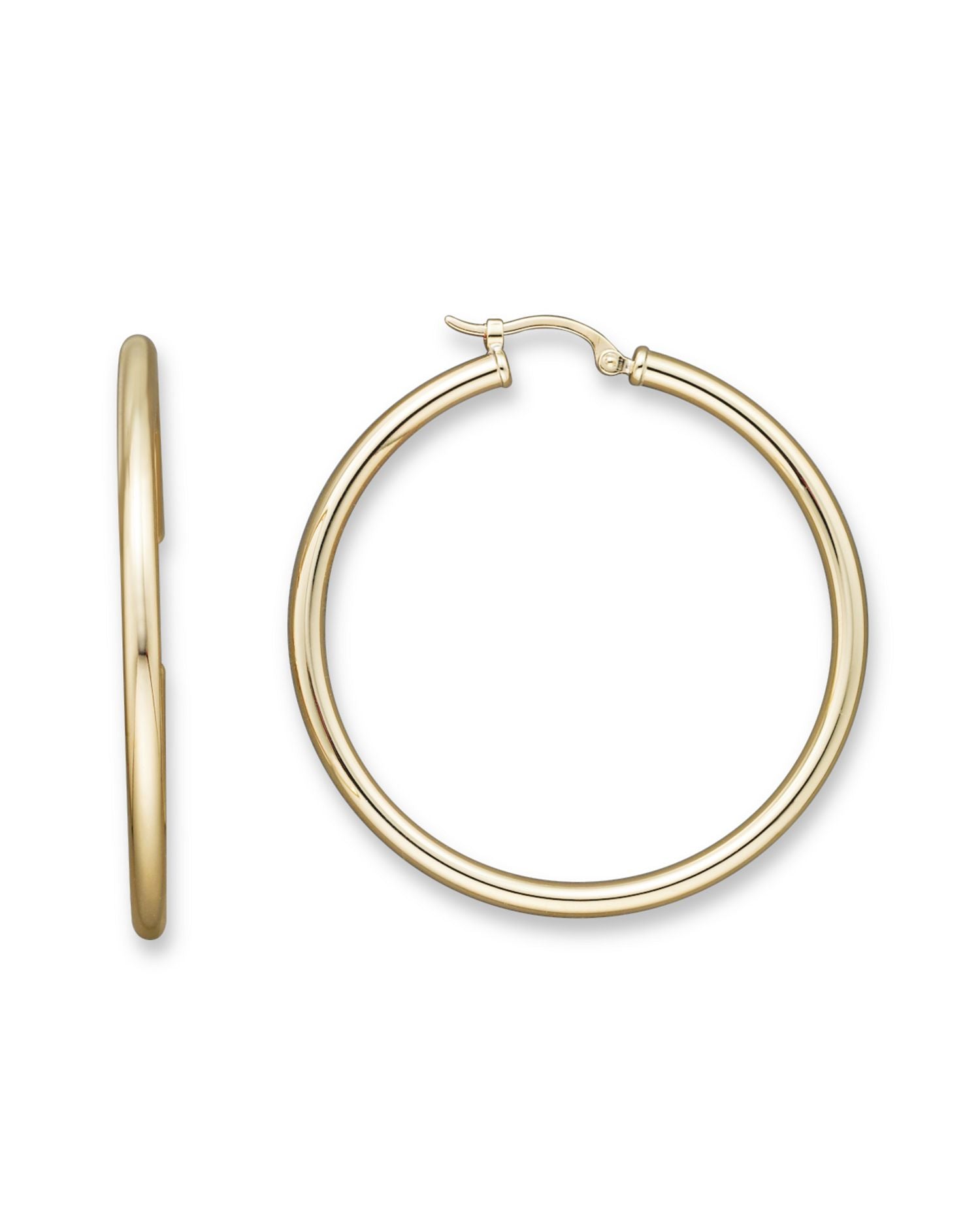 Medium 14K Gold Hoop Earrings - Exclusive