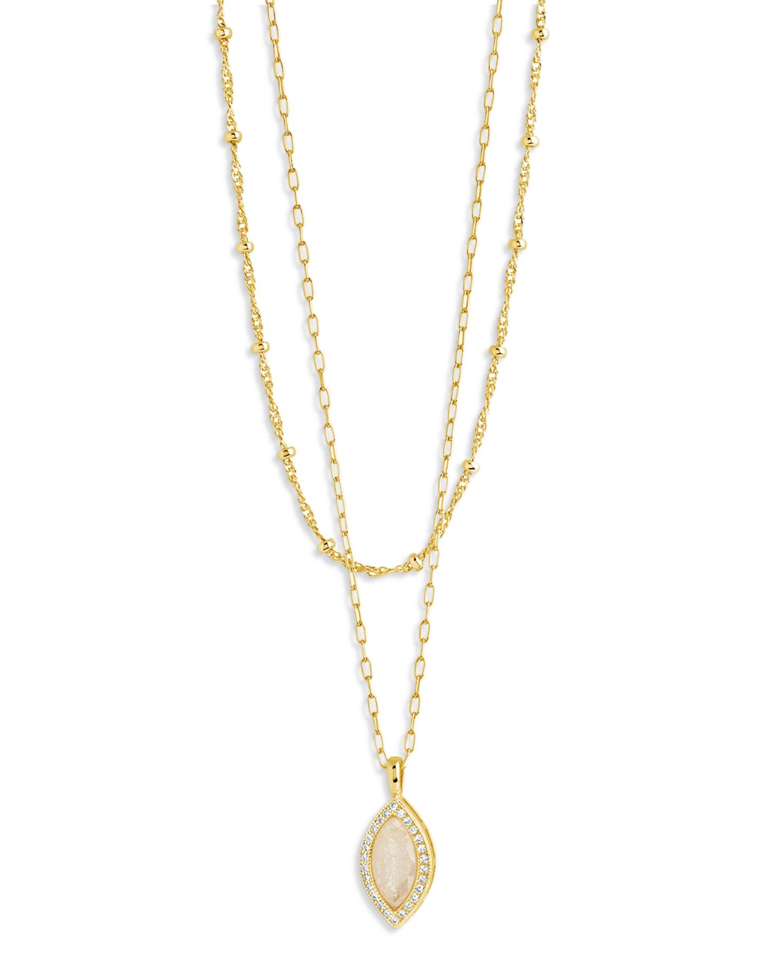 Calla Layered Necklace, 18'-20'
