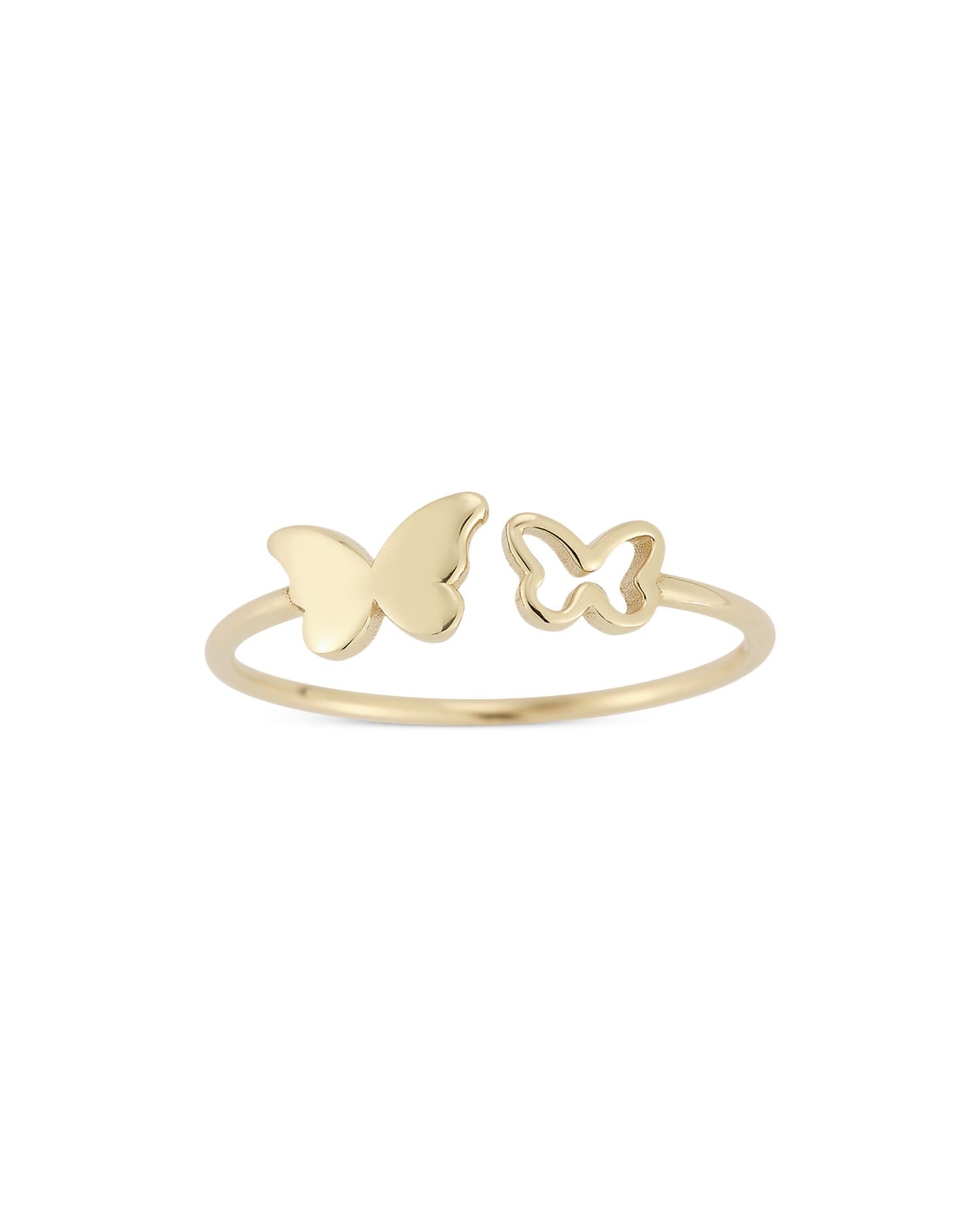 14K Yellow Gold Butterfly Ring - Exclusive