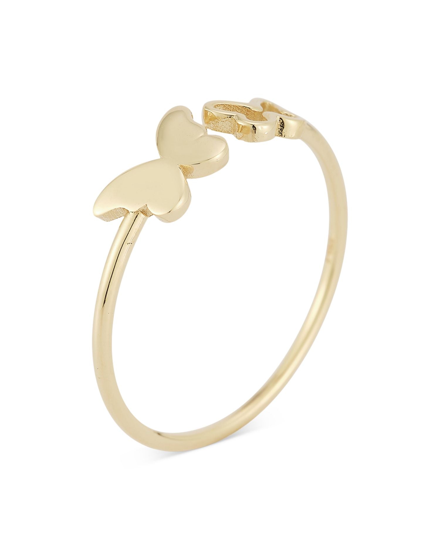 14K Yellow Gold Butterfly Ring - Exclusive