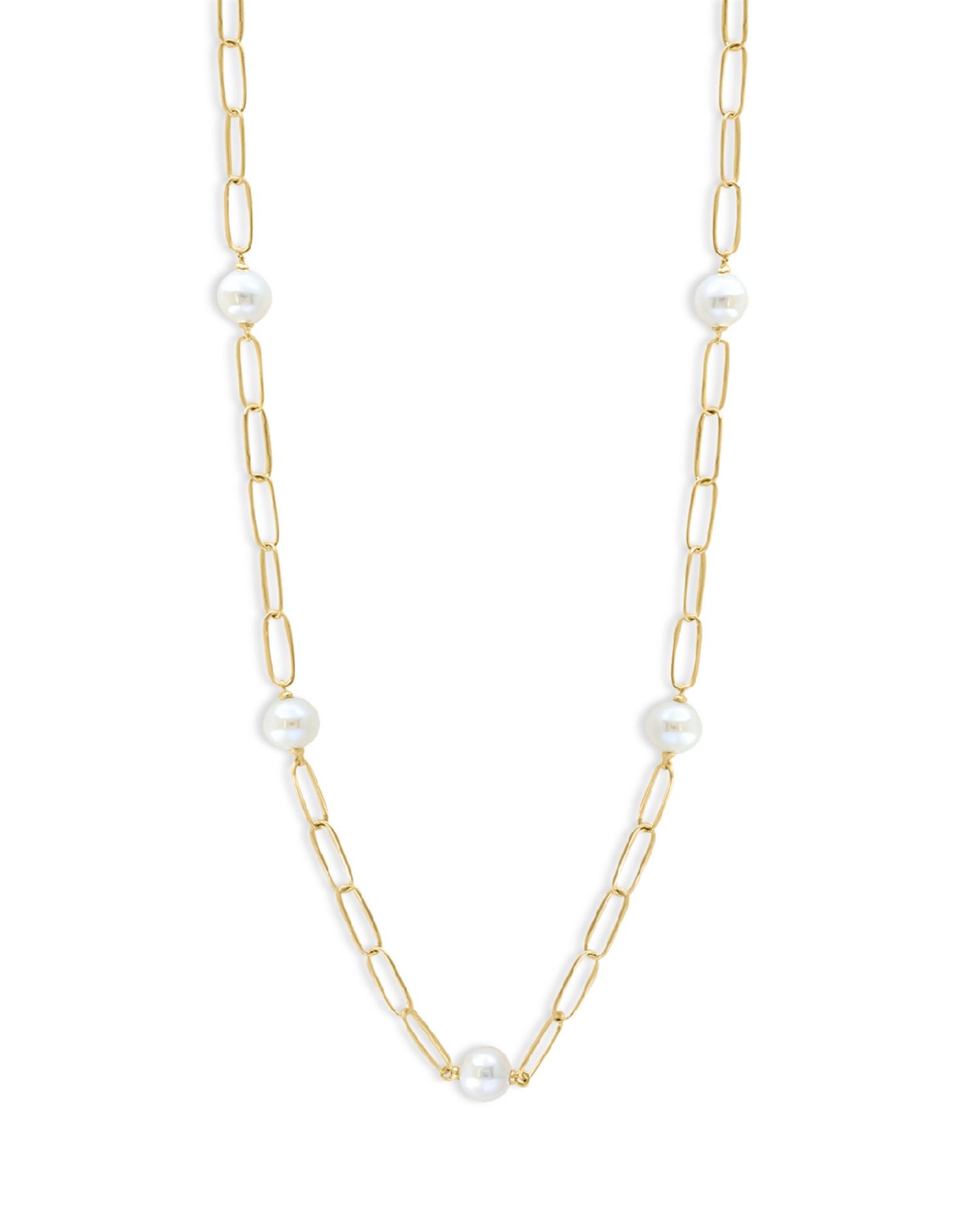 14K Yellow Gold & Cultured Freshwater Pearl Necklace, 16' - Exclusive