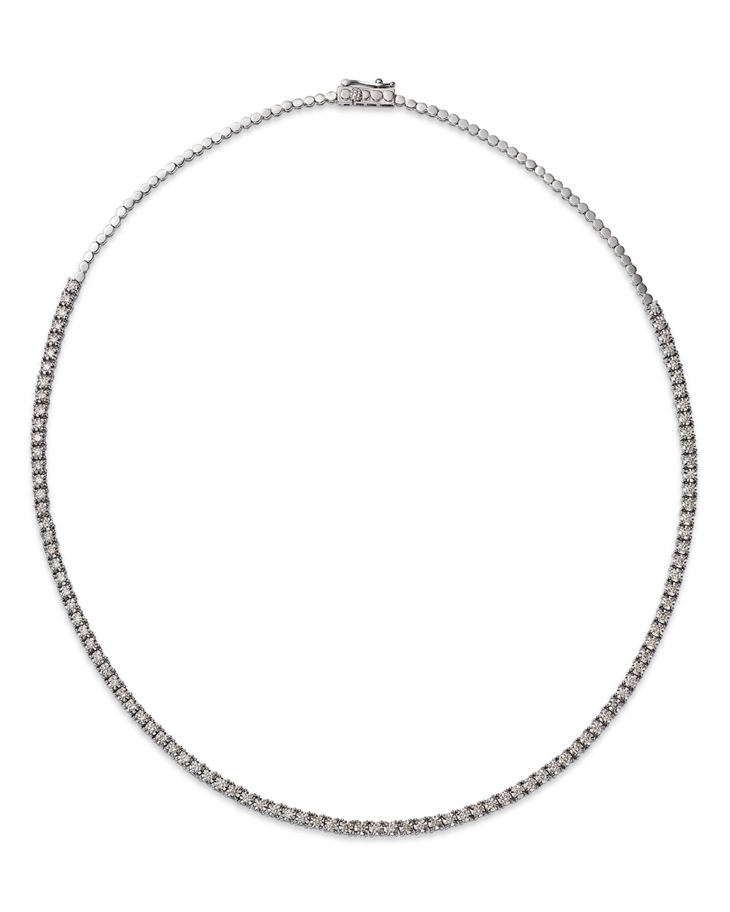 Diamond Tennis Necklace in 14K White Gold, 2.0 ct. t.w. - Exclusive