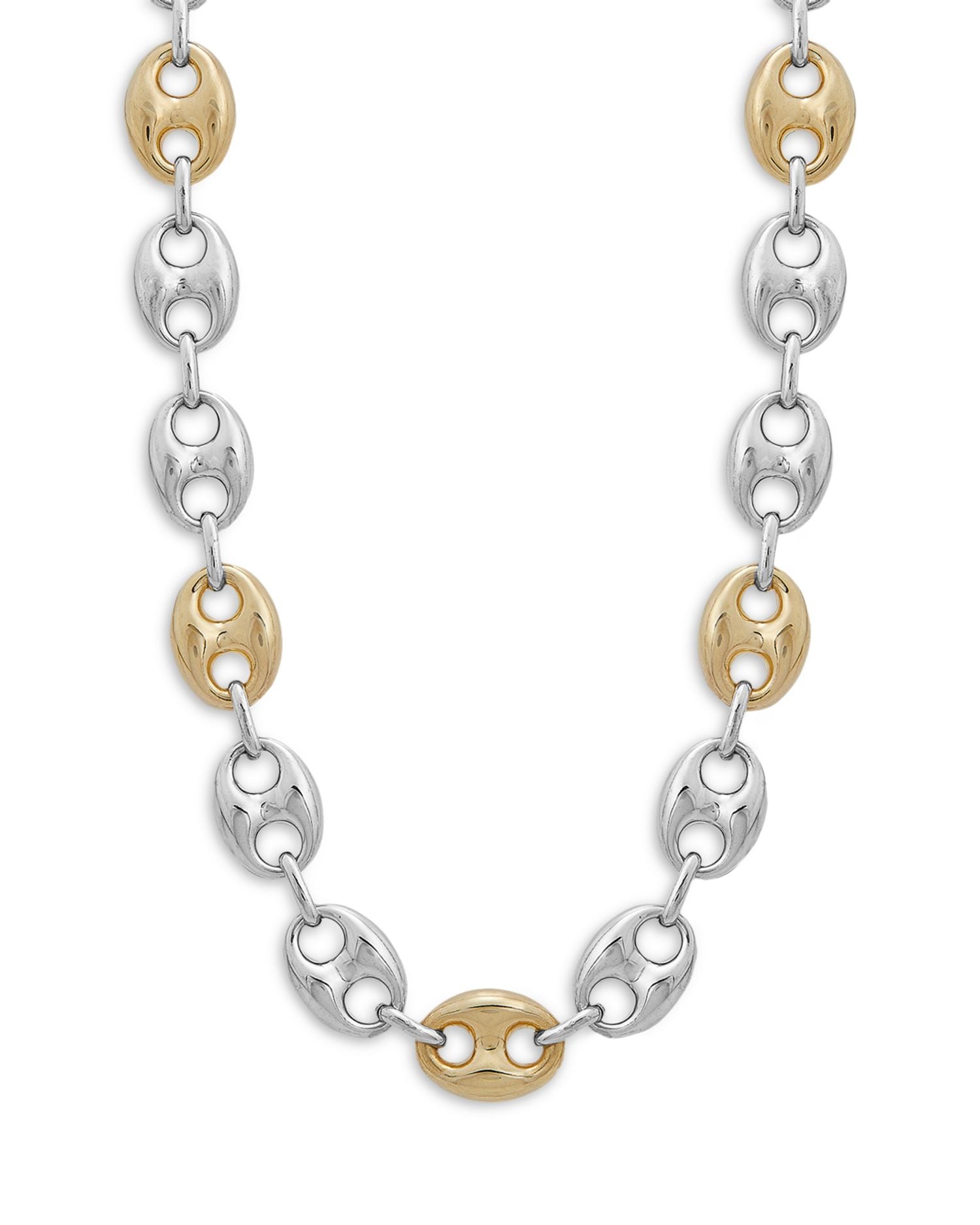 Mariner Link 14K Yellow Gold & Sterling Silver Necklace, 36'