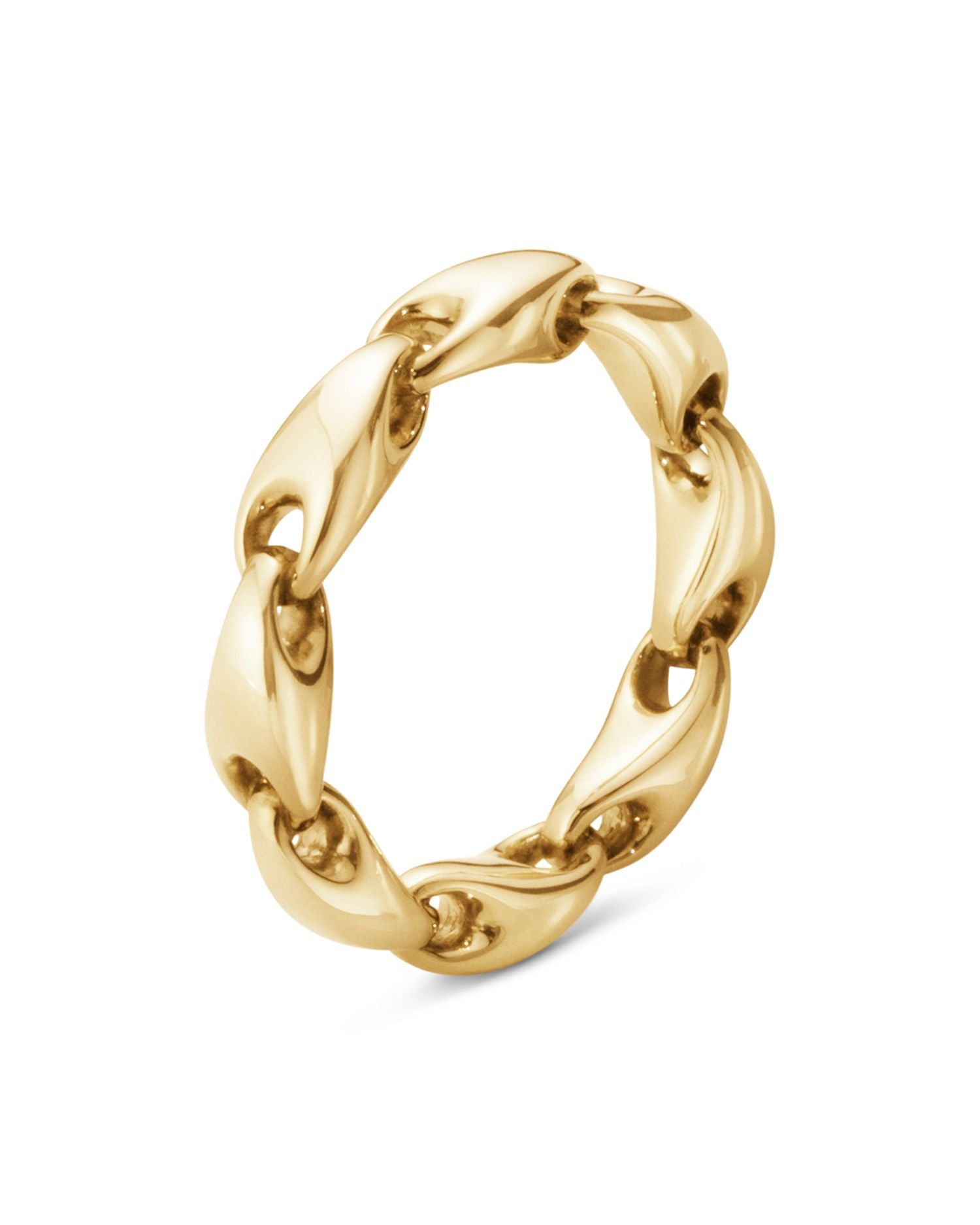 18K Yellow Gold Reflect Link Ring