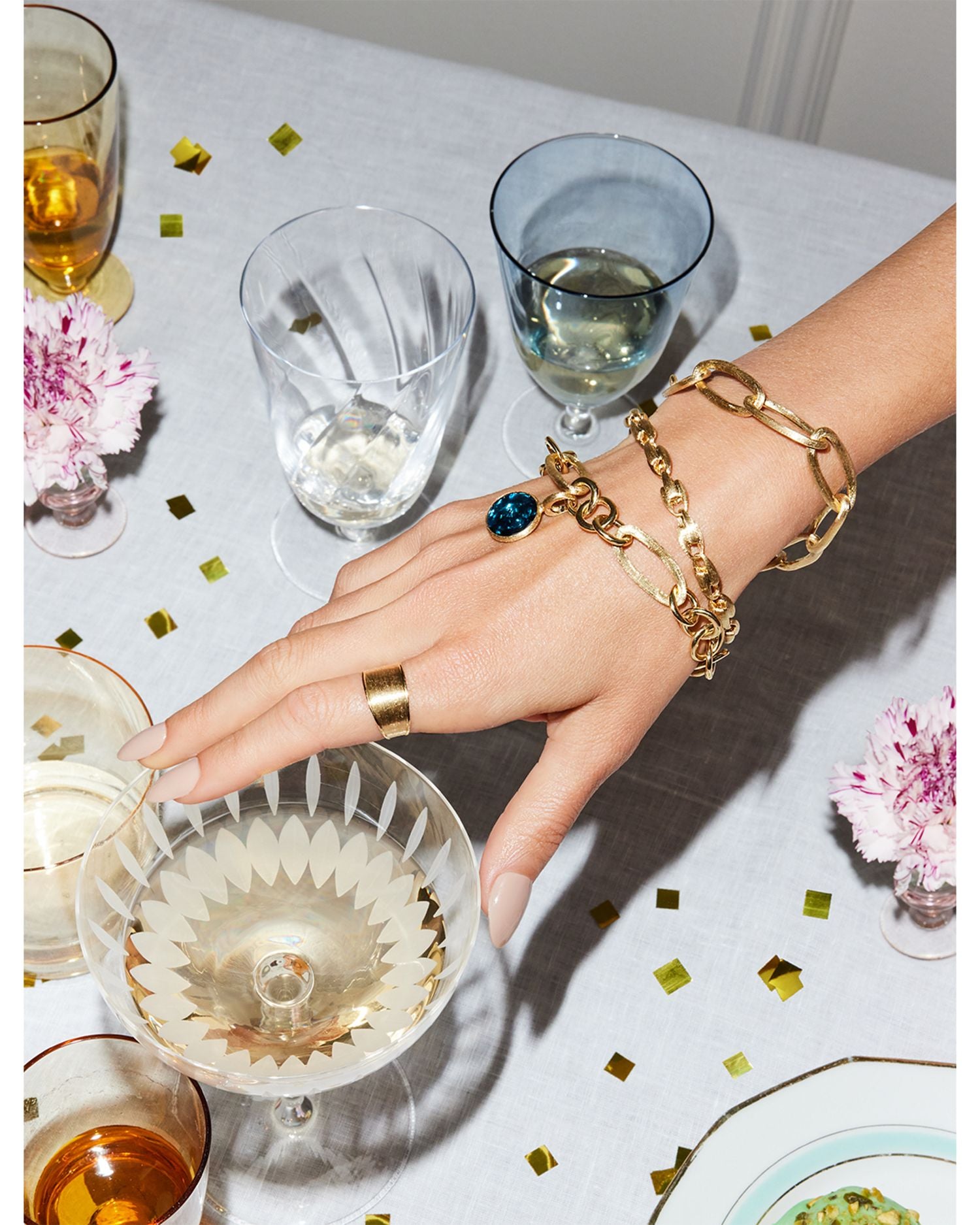 18K Yellow Gold Jaipur Link Polished Oval Link Bracelet