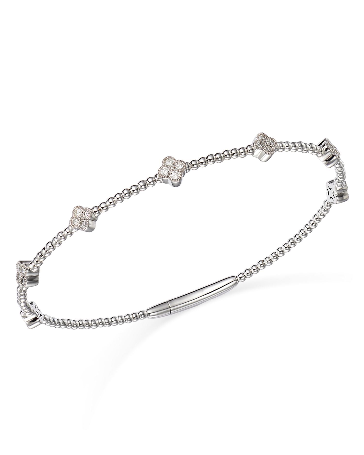 Diamond Cluster Beaded Station Bracelets, 0.40 ct. t.w. - Exclusive