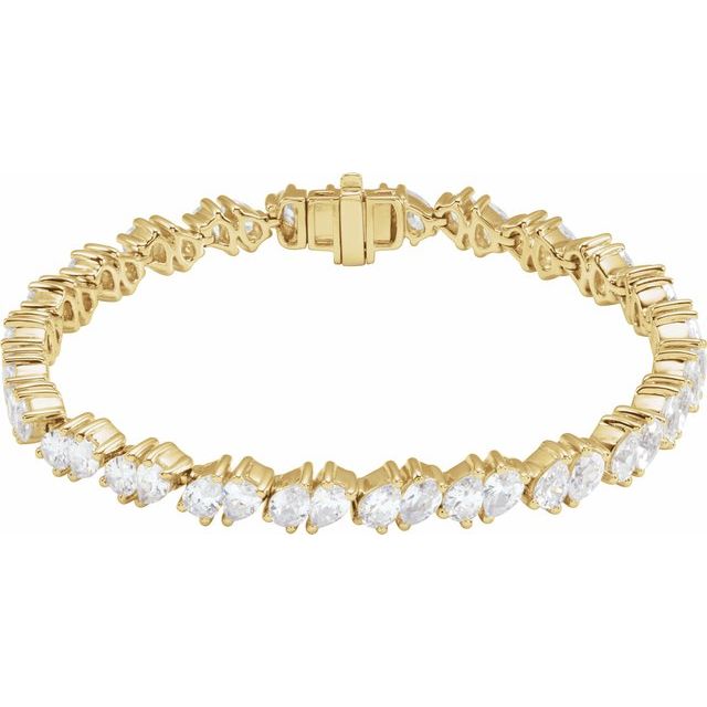 1.2Ct Lab-grown Diamond Bracelet in 14K Yellow Gold