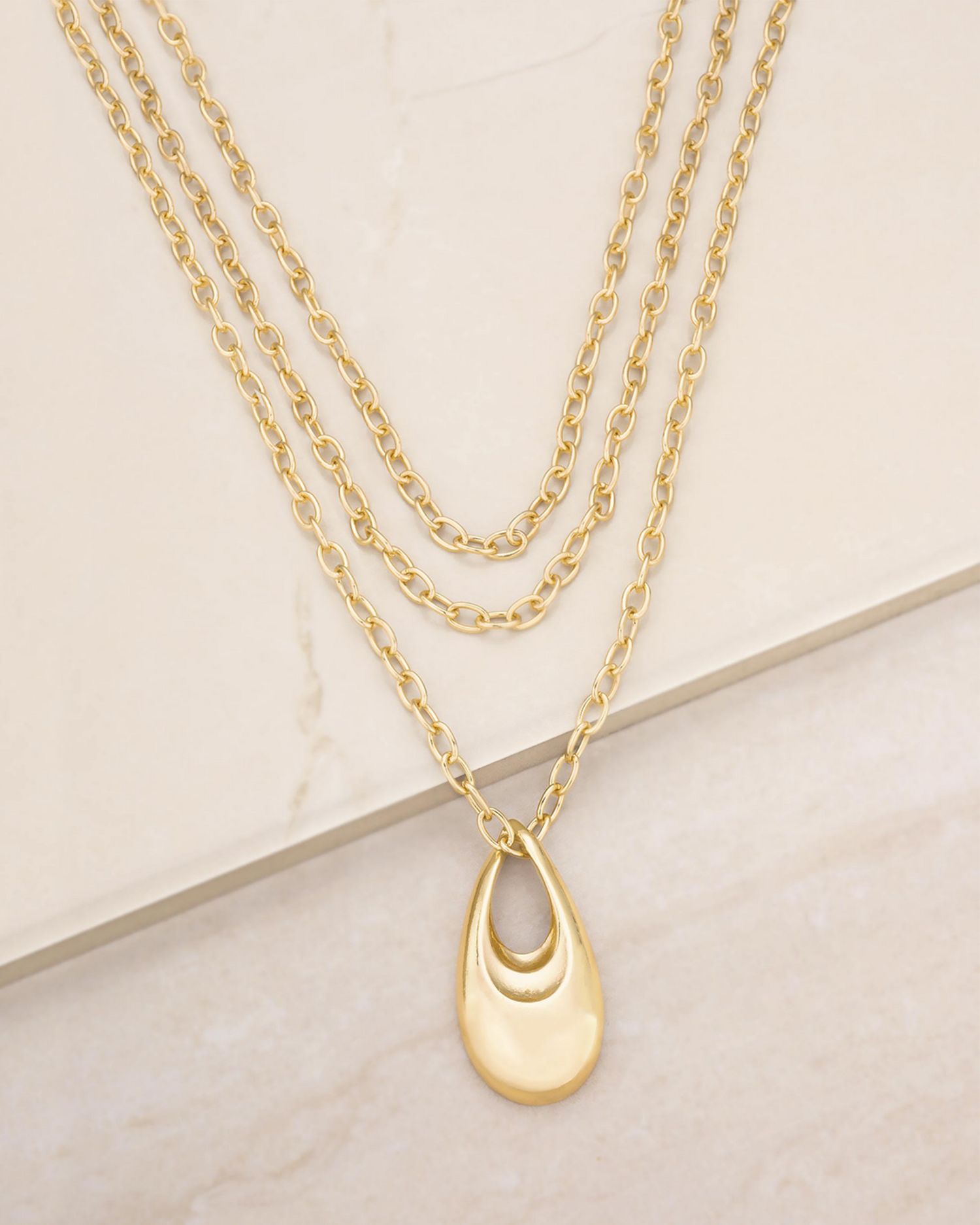 Infinity Layered Pendant Necklace, 15'-22'