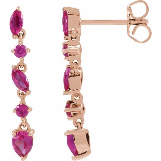Lab-grown Diamond Earrings in 14K White Gold