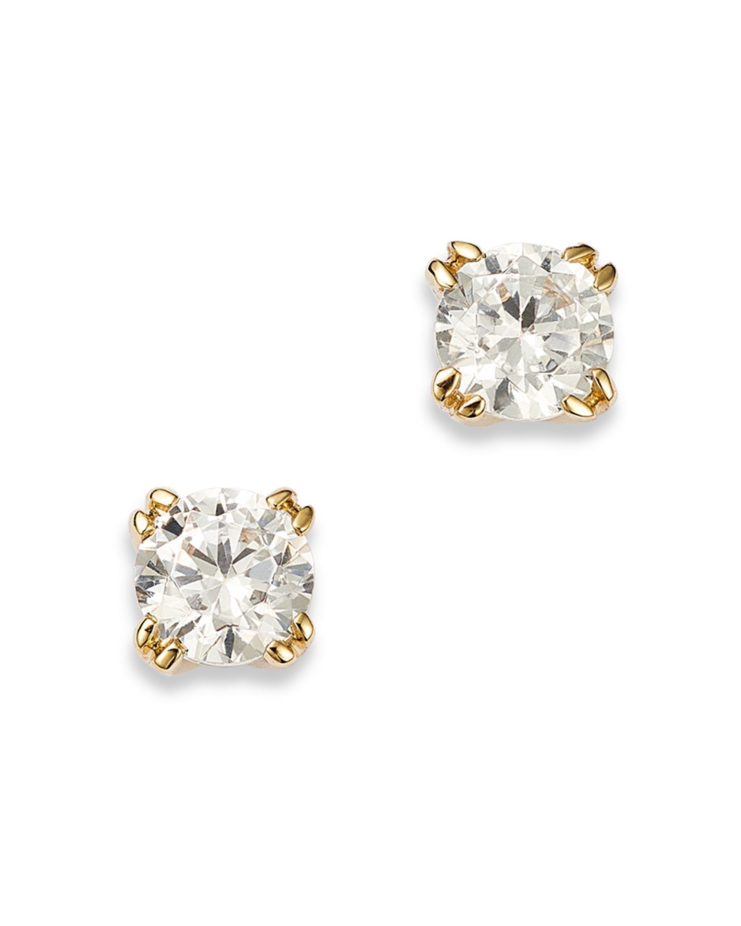 Certified Diamond Round Stud Earrings in 14K Yellow Gold featuring diamonds with the De Beers Code of Origin, 0.30 ct. t.w. - Exclusive