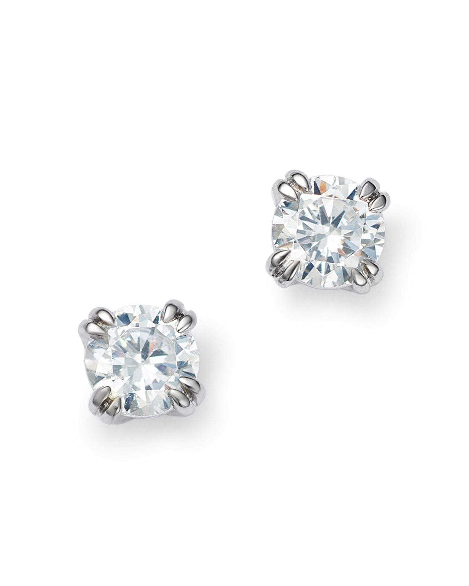 Certified Diamond Round Stud Earrings in 14K White Gold featuring diamonds with the DeBeers Code of Origin, 0.30 ct. t.w. - Exclusive