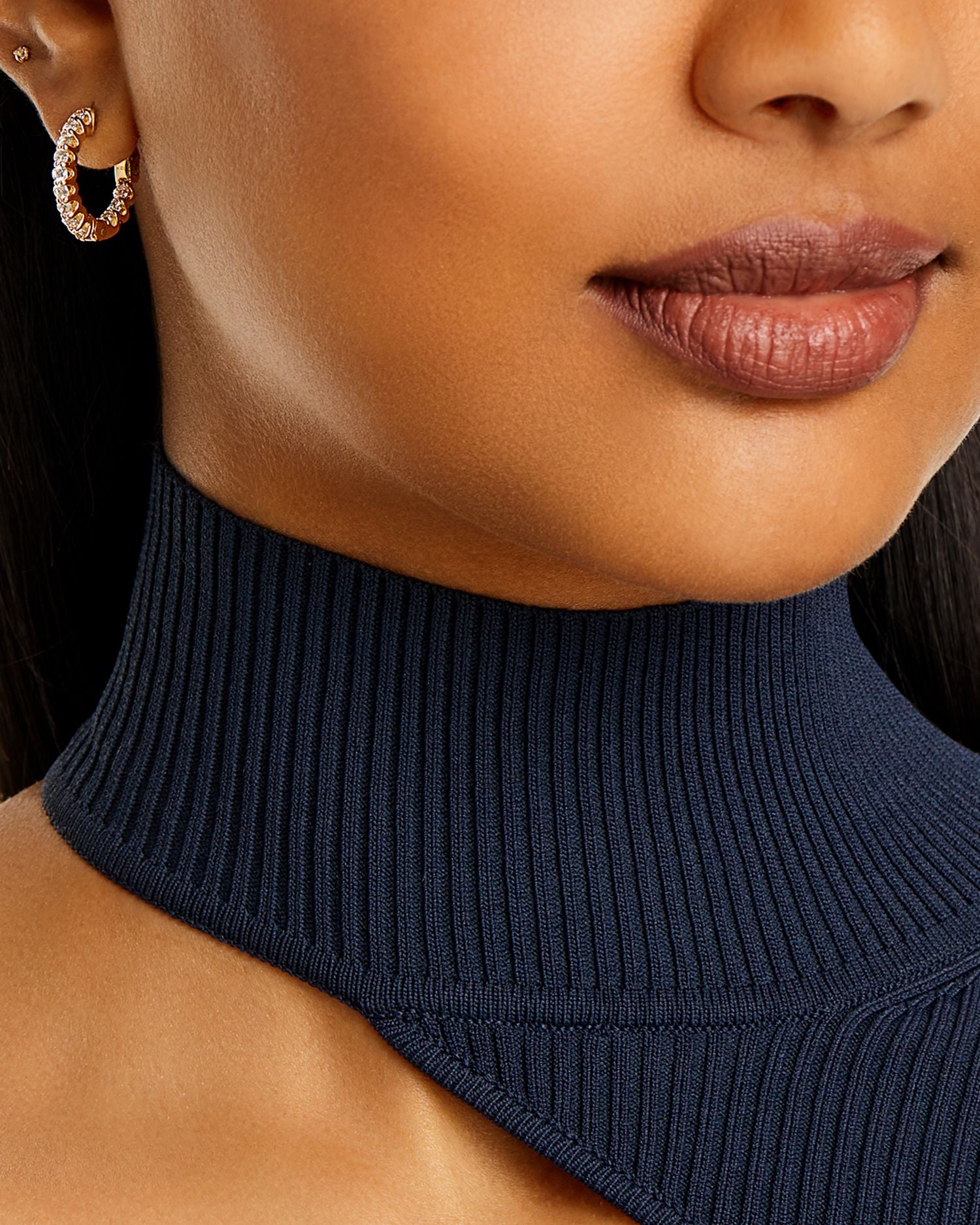 Diamond Inside Out Hoop Earring in 14K Yellow Gold, 1.20 ct. t.w. - Exclusive