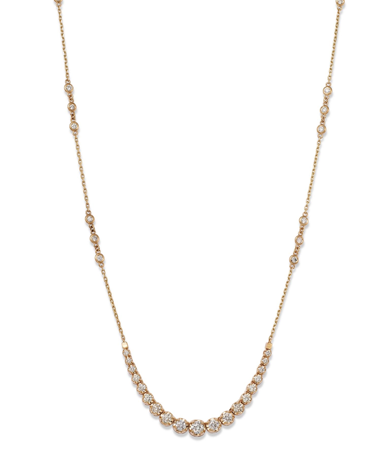 Diamond Graduated 17' Collar Necklace in 14K Yellow Gold, 2.25 ct. t.w. - Exclusive