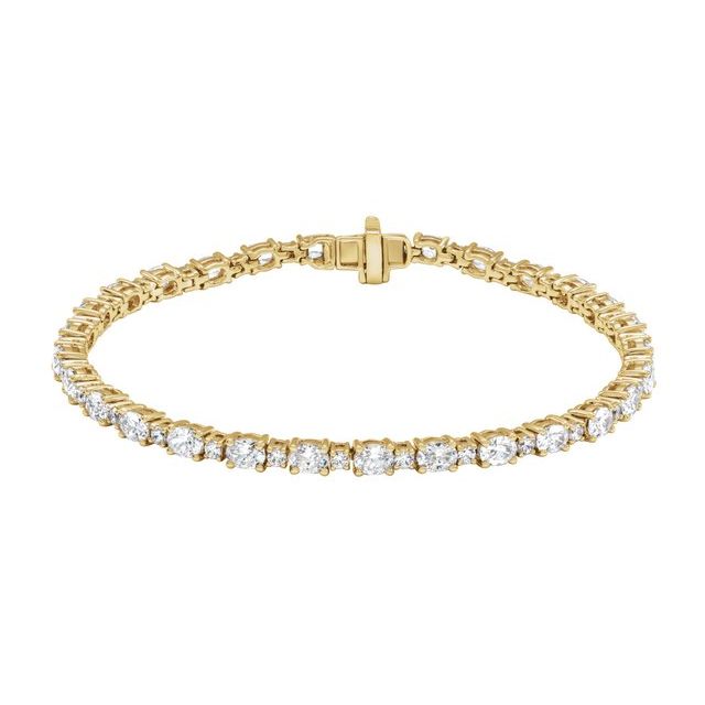 1.2Ct Lab-grown Diamond Bracelet in 14K Yellow Gold