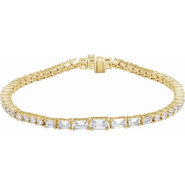 5.8Ct Lab-grown Diamond Bracelet in 14K Yellow Gold