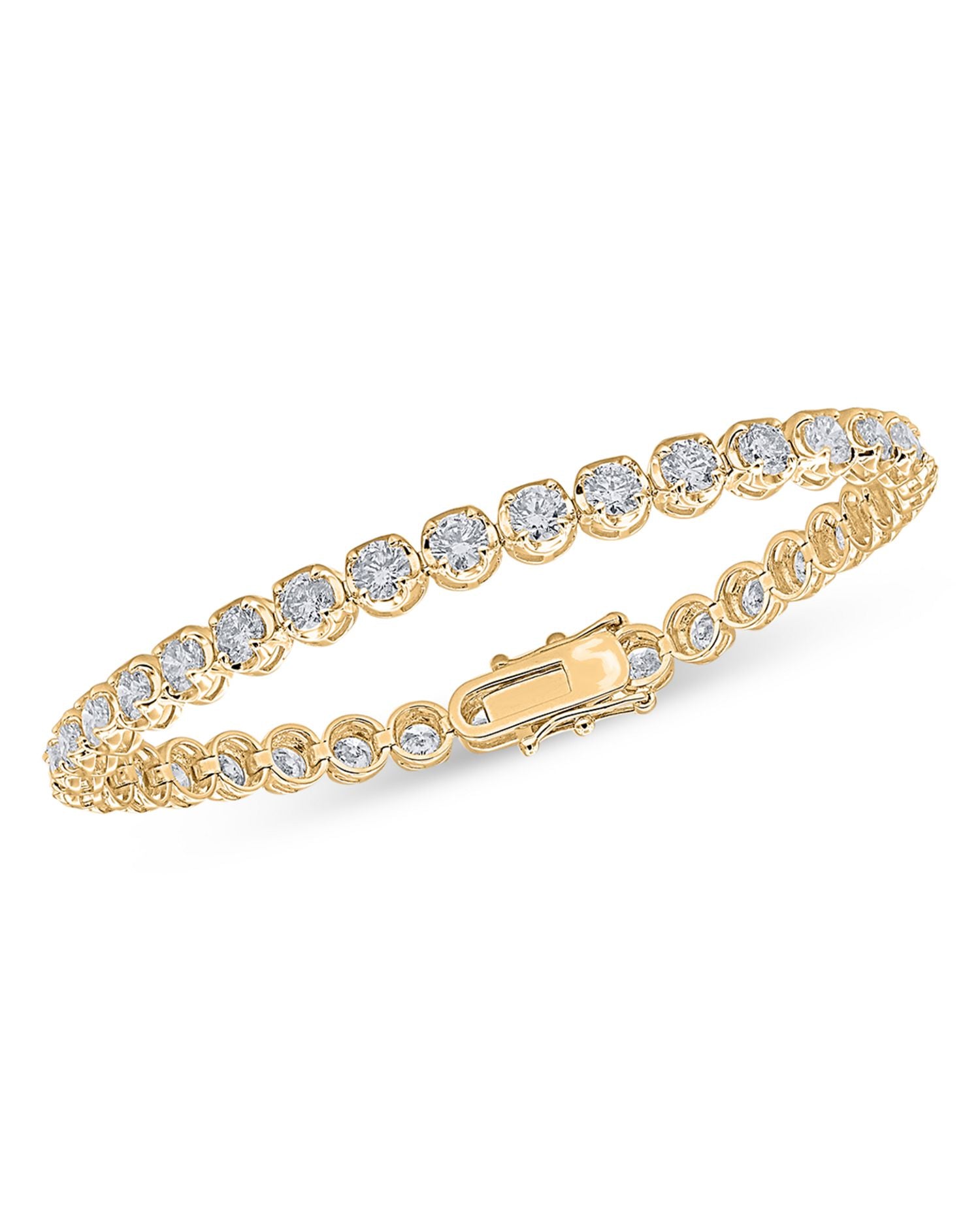 Diamond Tennis Bracelet in 14K Yellow Gold, 7.0 ct. t.w. - Exclusive