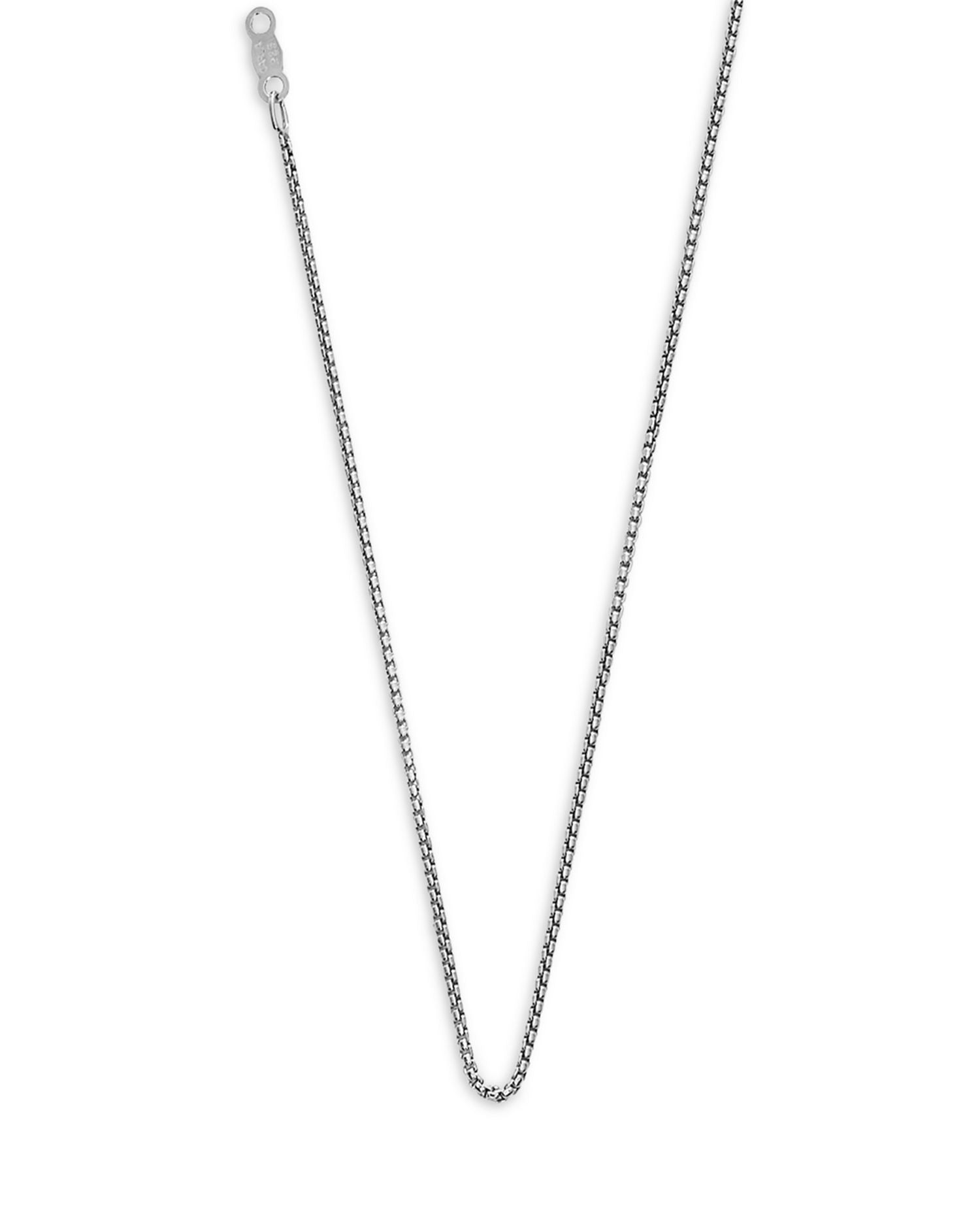 Venetian Sterling Silver Necklace, 18'