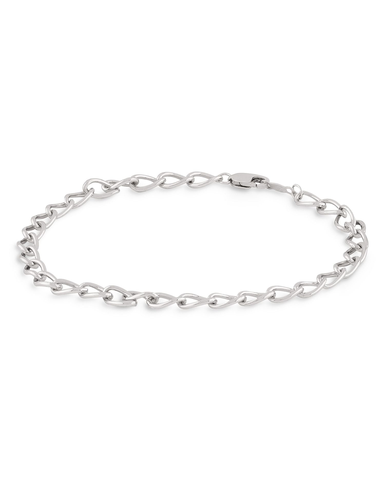 Sterling Silver Curb Chain Bracelet - Exclusive