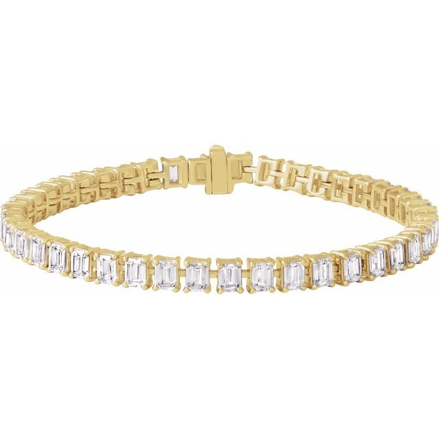 1.2Ct Lab-grown Diamond Bracelet in 14K Yellow Gold