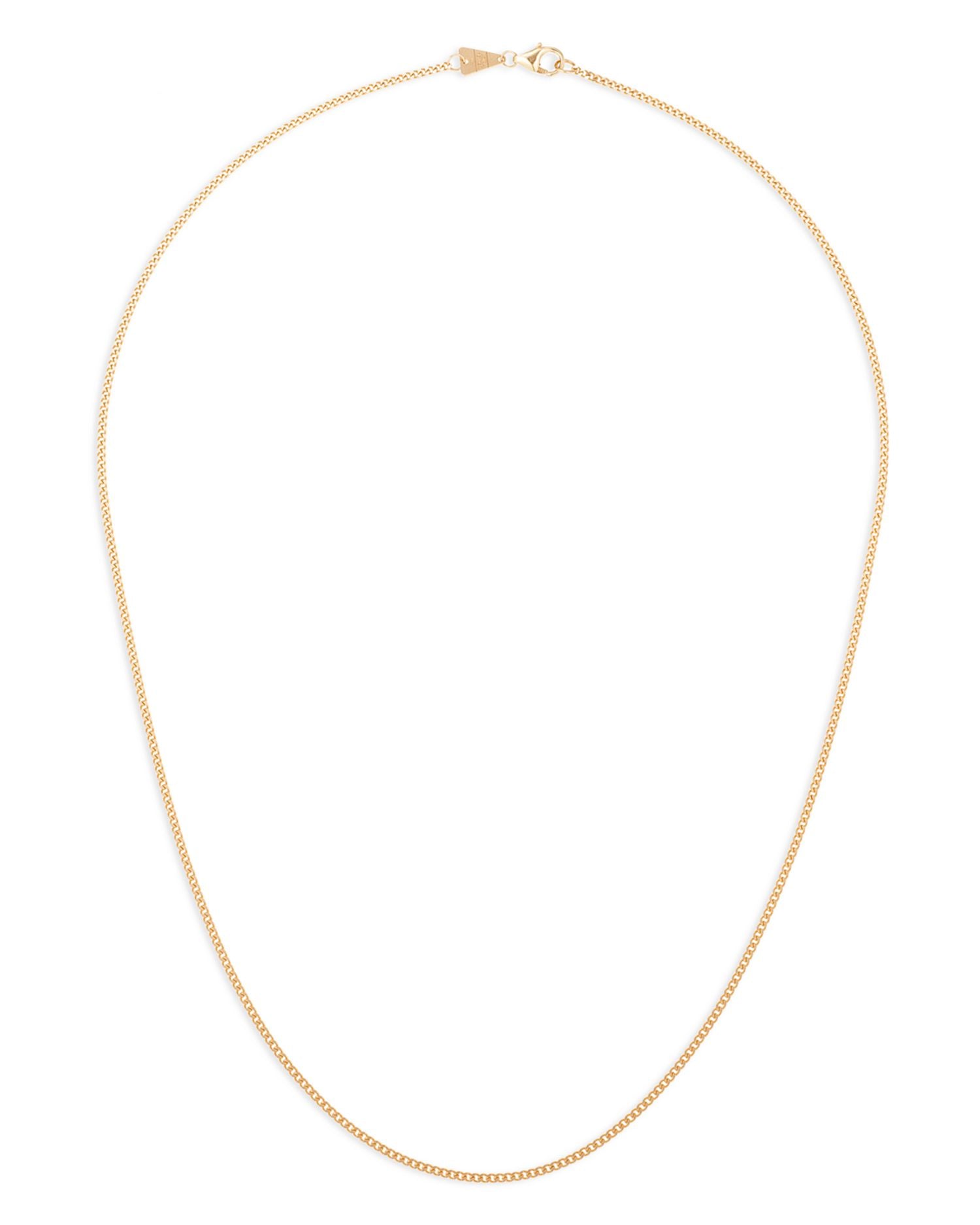 14K Yellow Gold Curb Link Chain, 16'