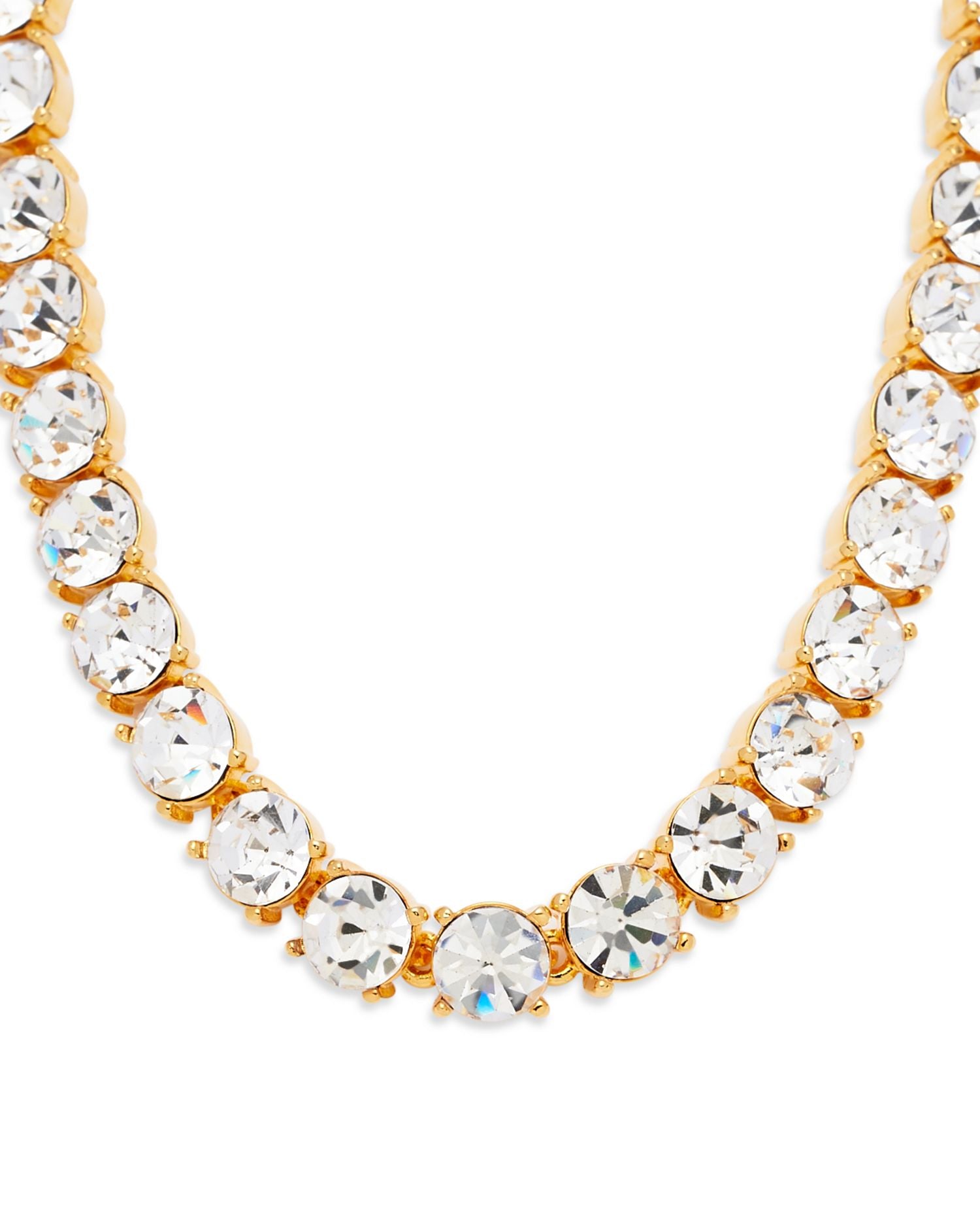 22K Gold Plated Swarovski Crystal Toggle Necklace