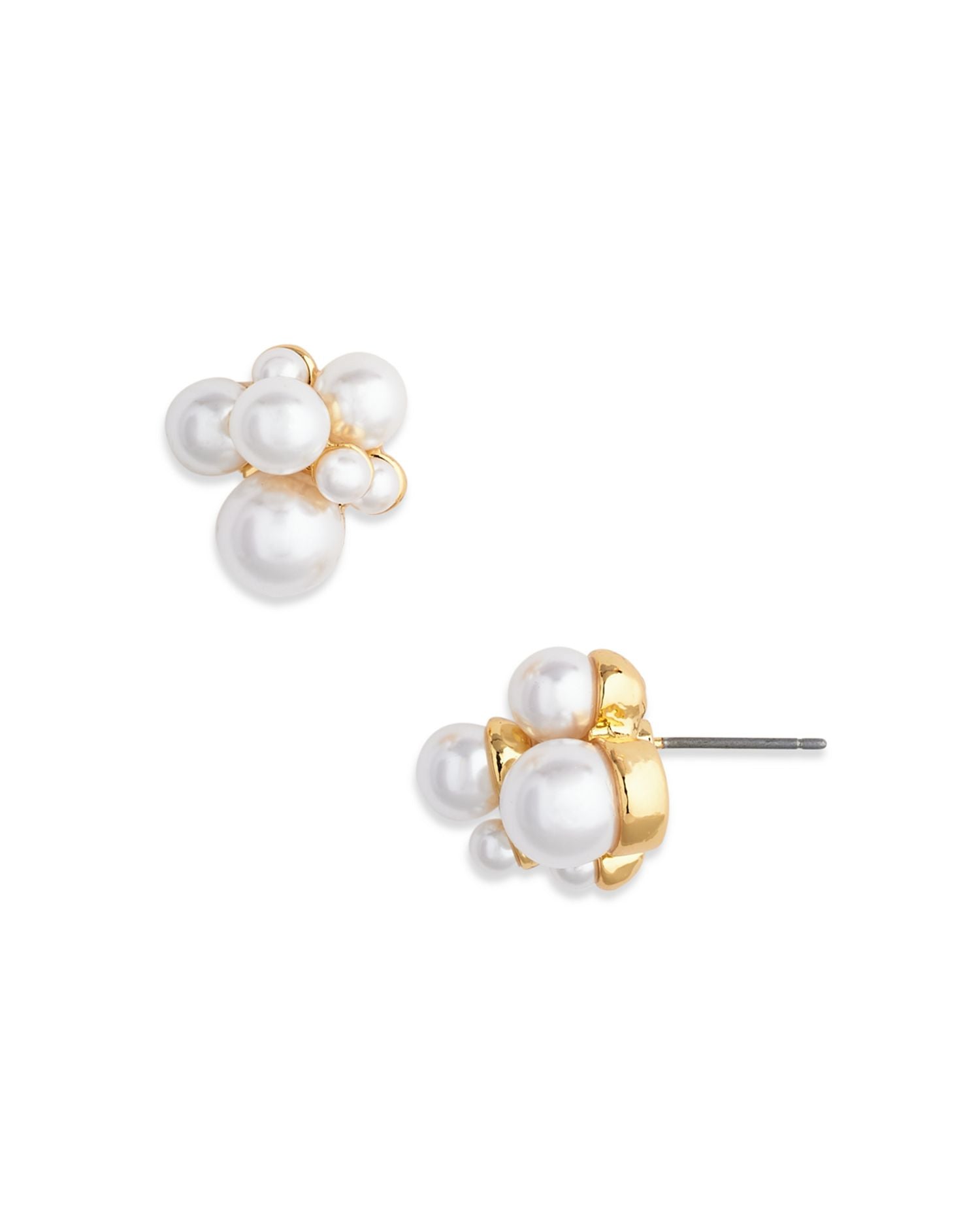 Imitation Pearl Cluster Stud Earrings