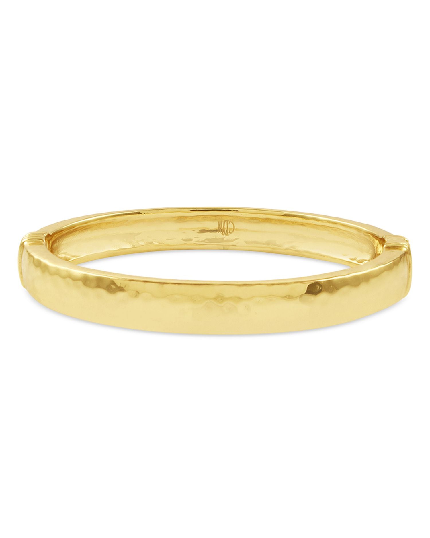 Cleopatra Oval Hammered Bangle Bracelet