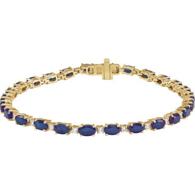 5.8Ct Lab-grown Diamond Bracelet in 14K Yellow Gold