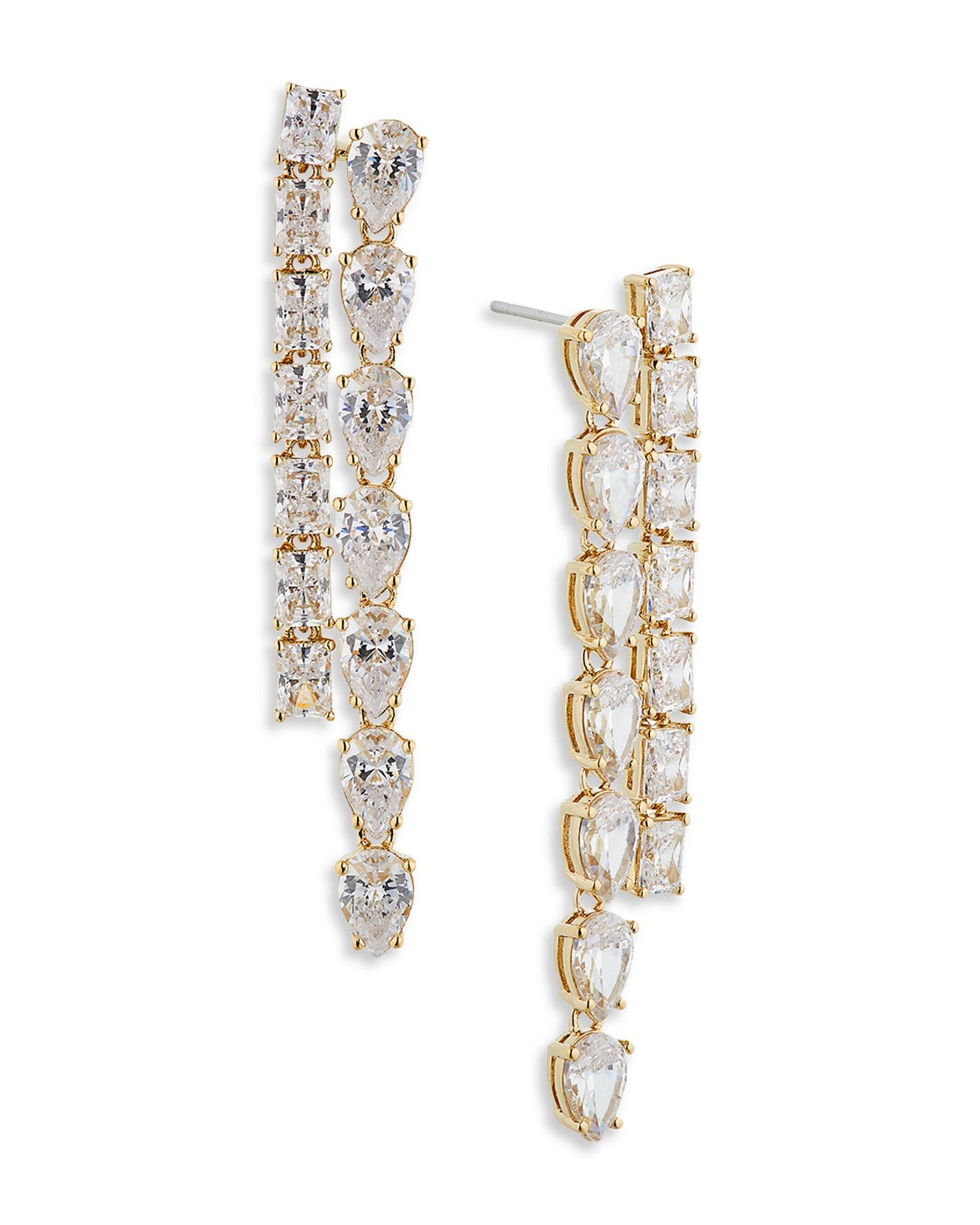 Em Isle Double Linear Drop Earrings