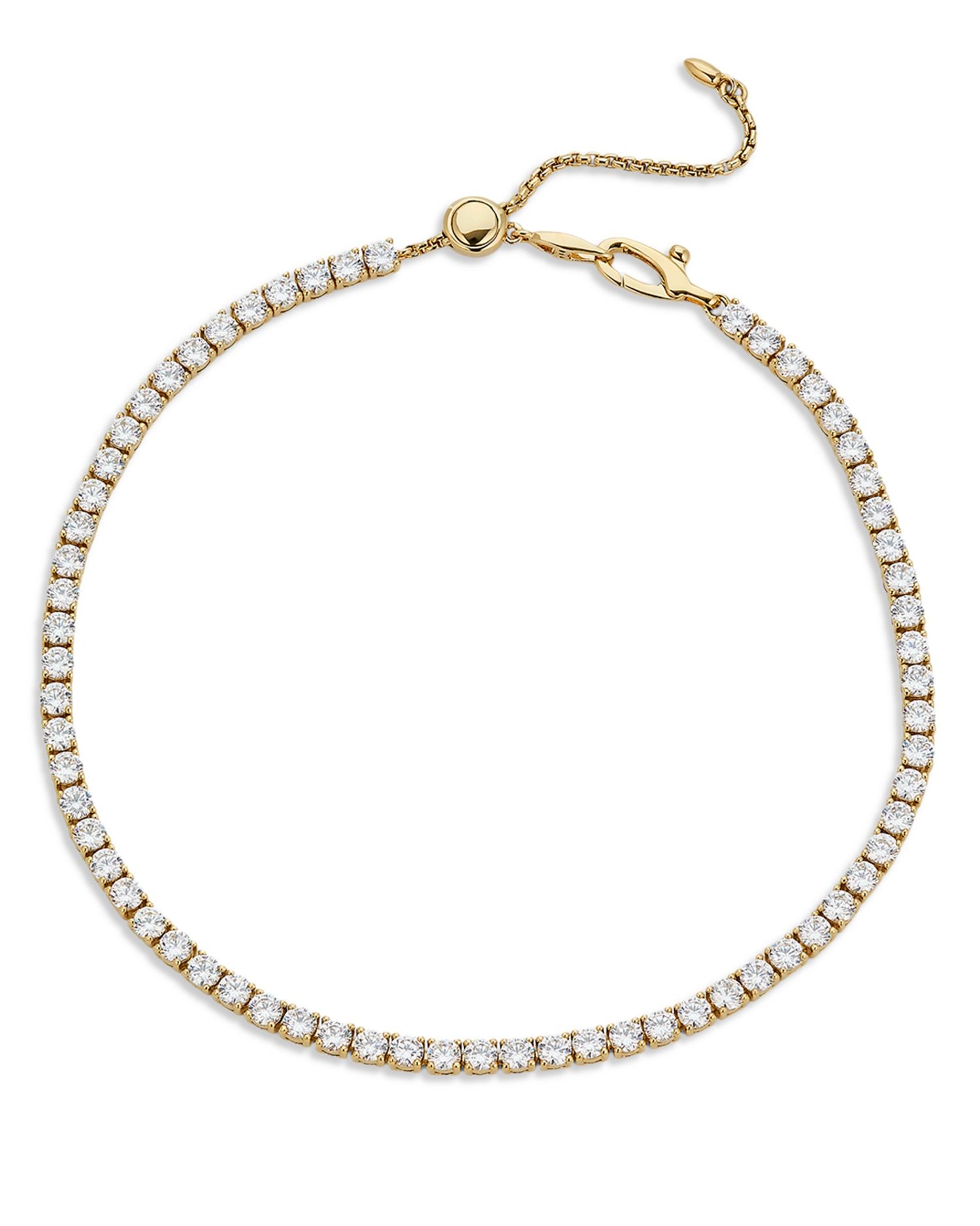 Em Isle Tennis Ankle Bracelet in 18K Gold Plated