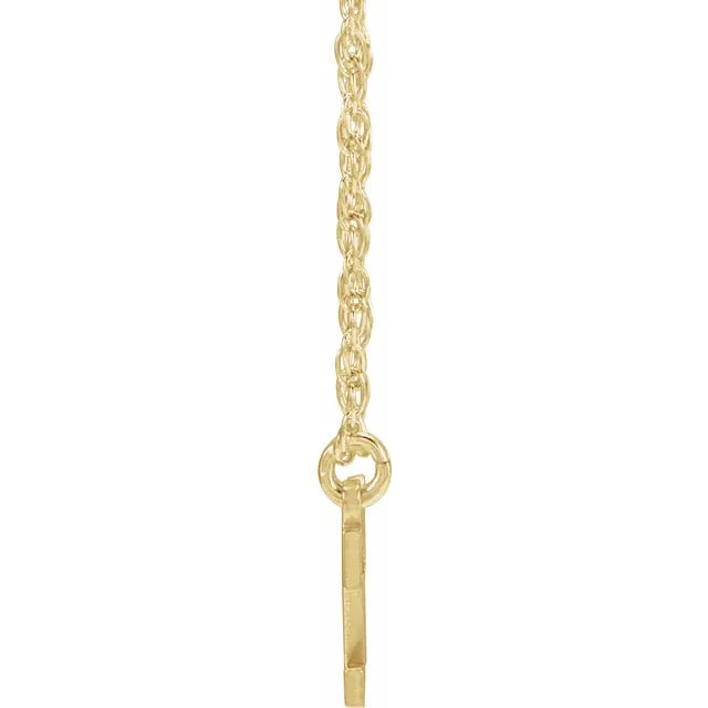 14K Yellow Sports Numbers 16-18' Necklace