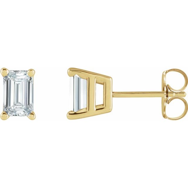 5.8Ct Lab-grown Diamond Earrings in 14K Yellow Gold