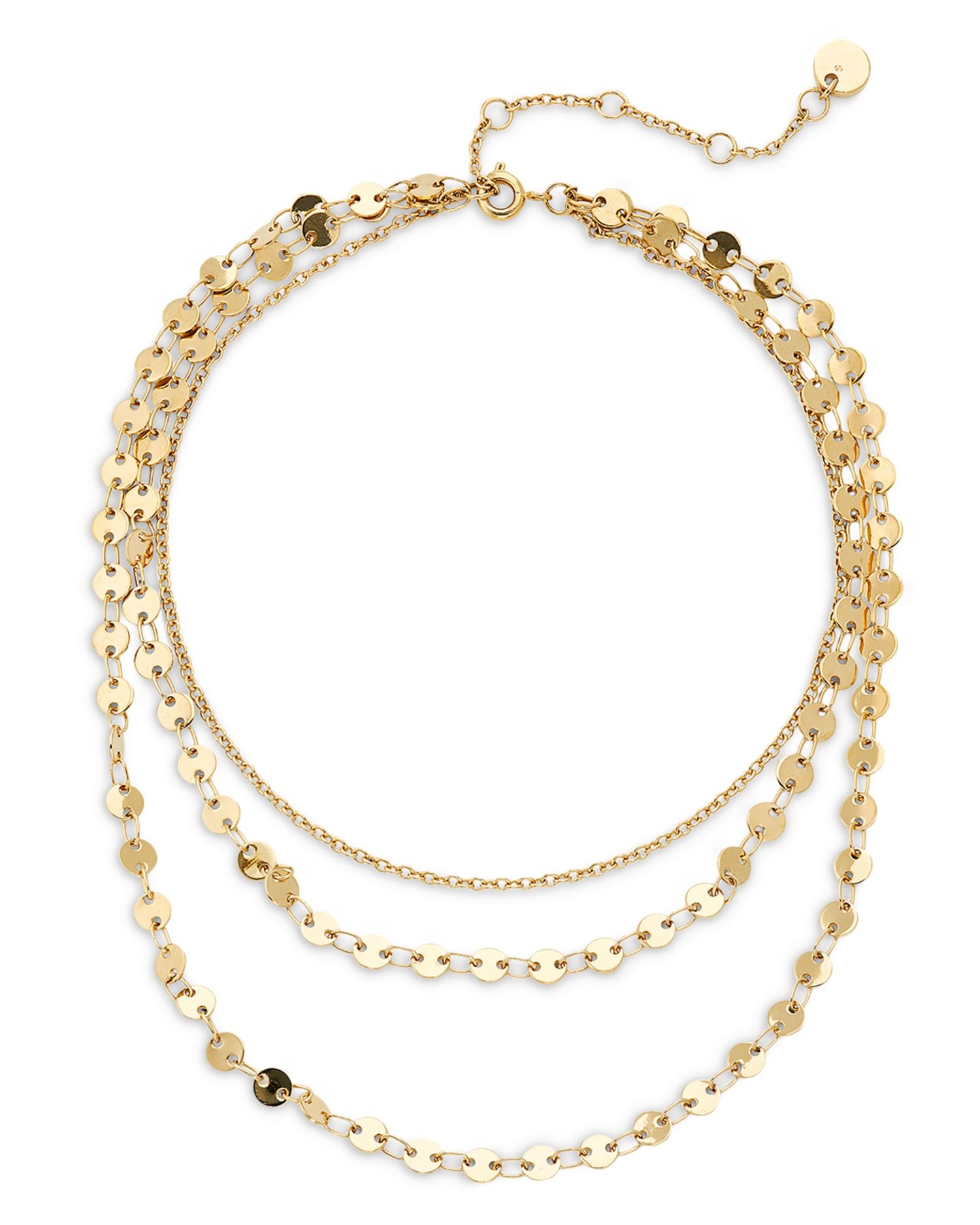 Treasure Layered Ankle Bracelet in 18K Gold Plated