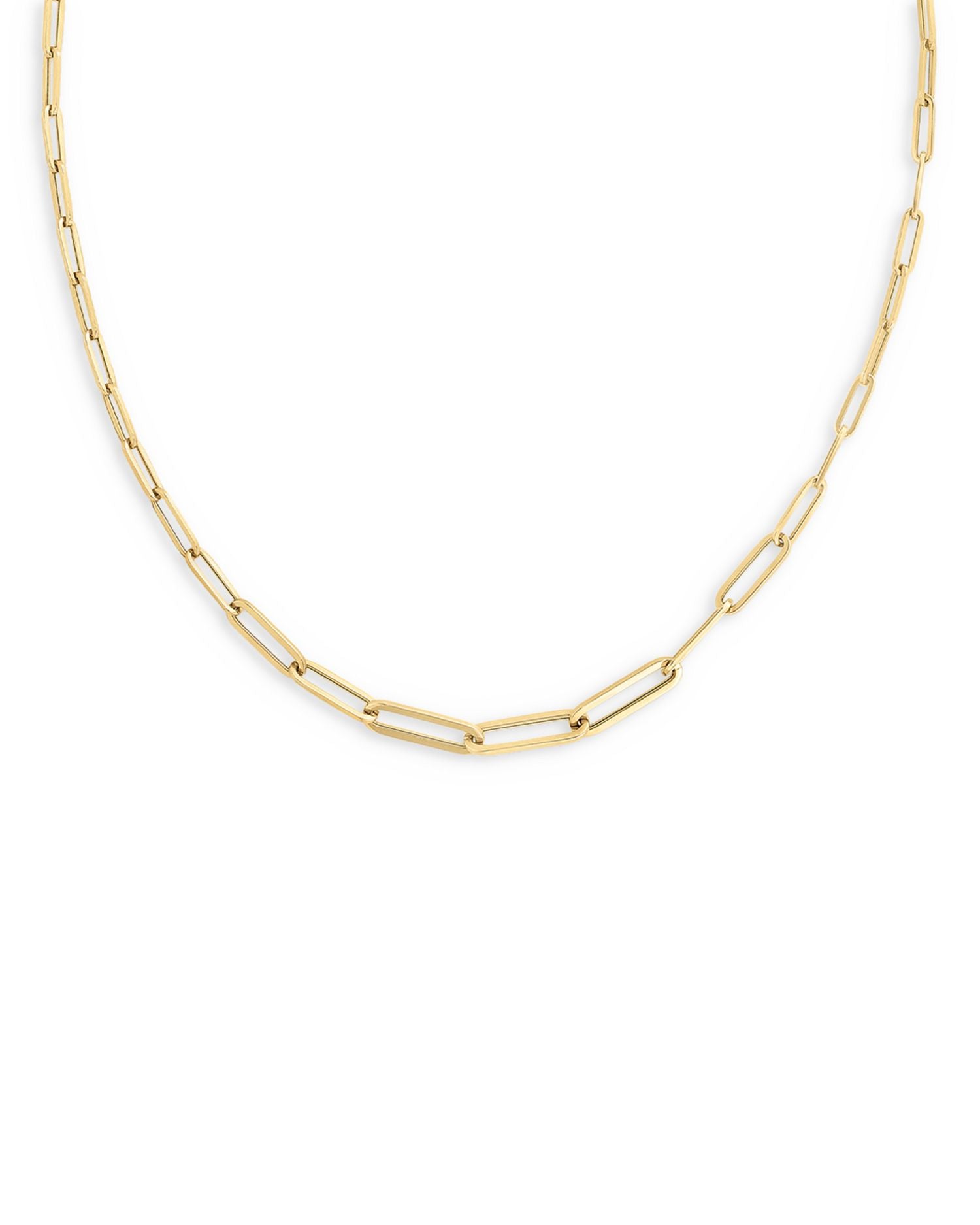 18K Yellow Gold Classic Oro Link Necklace, 17'