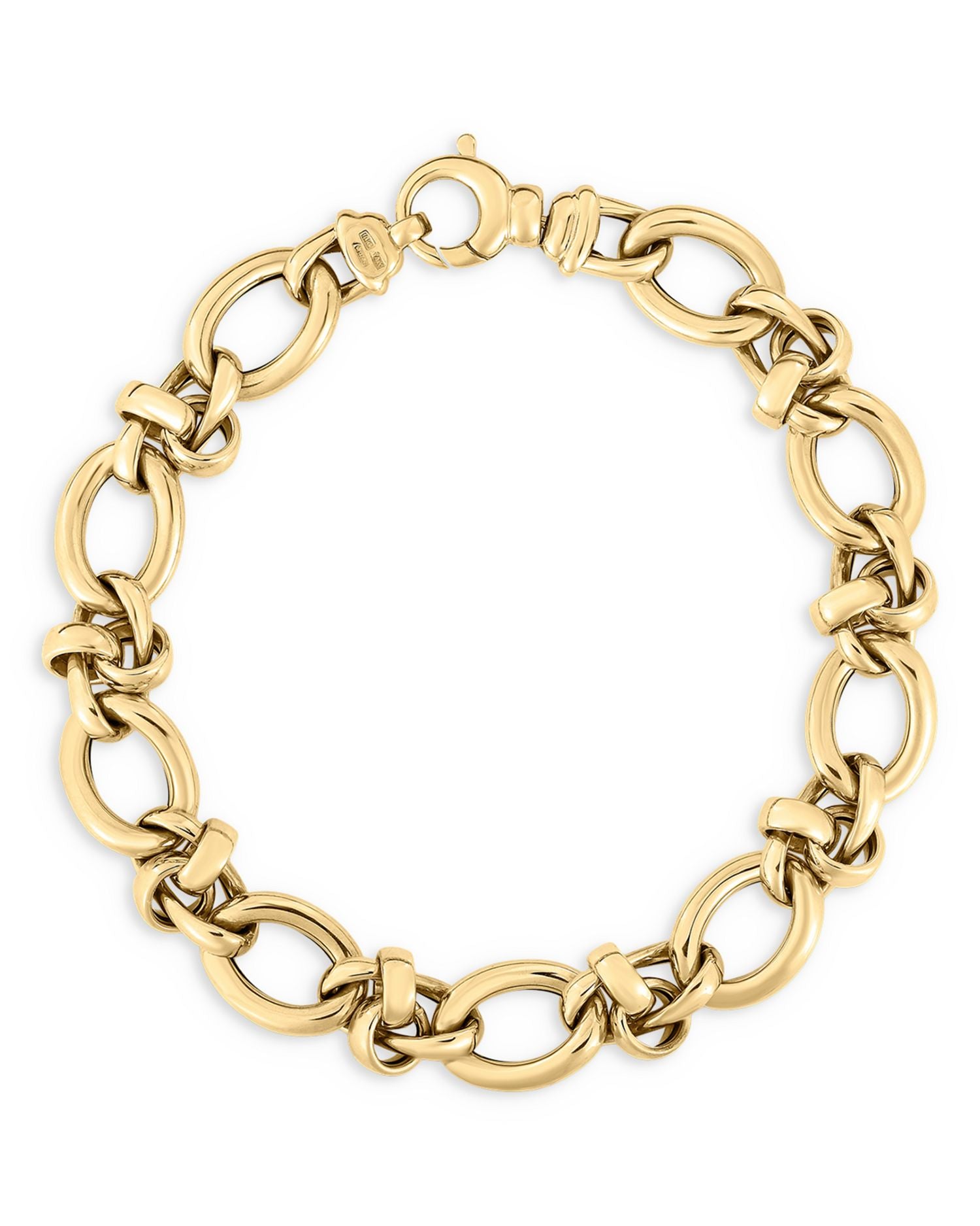 18K Yellow Gold Basic Gold Link Bracelet