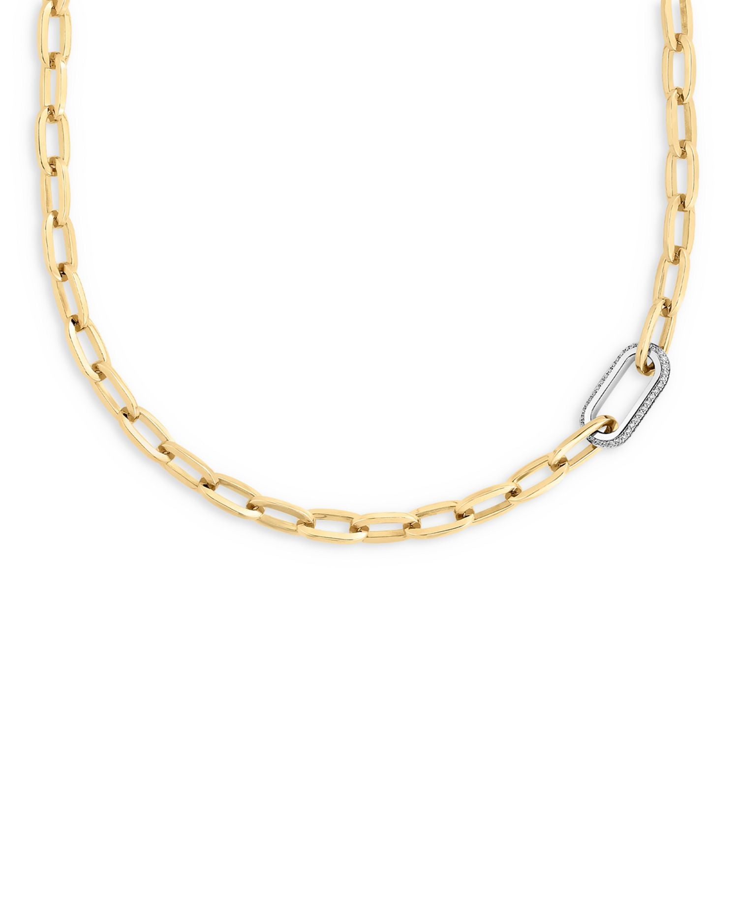 18K Yellow Gold Diamond (0.78 ct. t.w.) Oro Classic Necklace, 18'