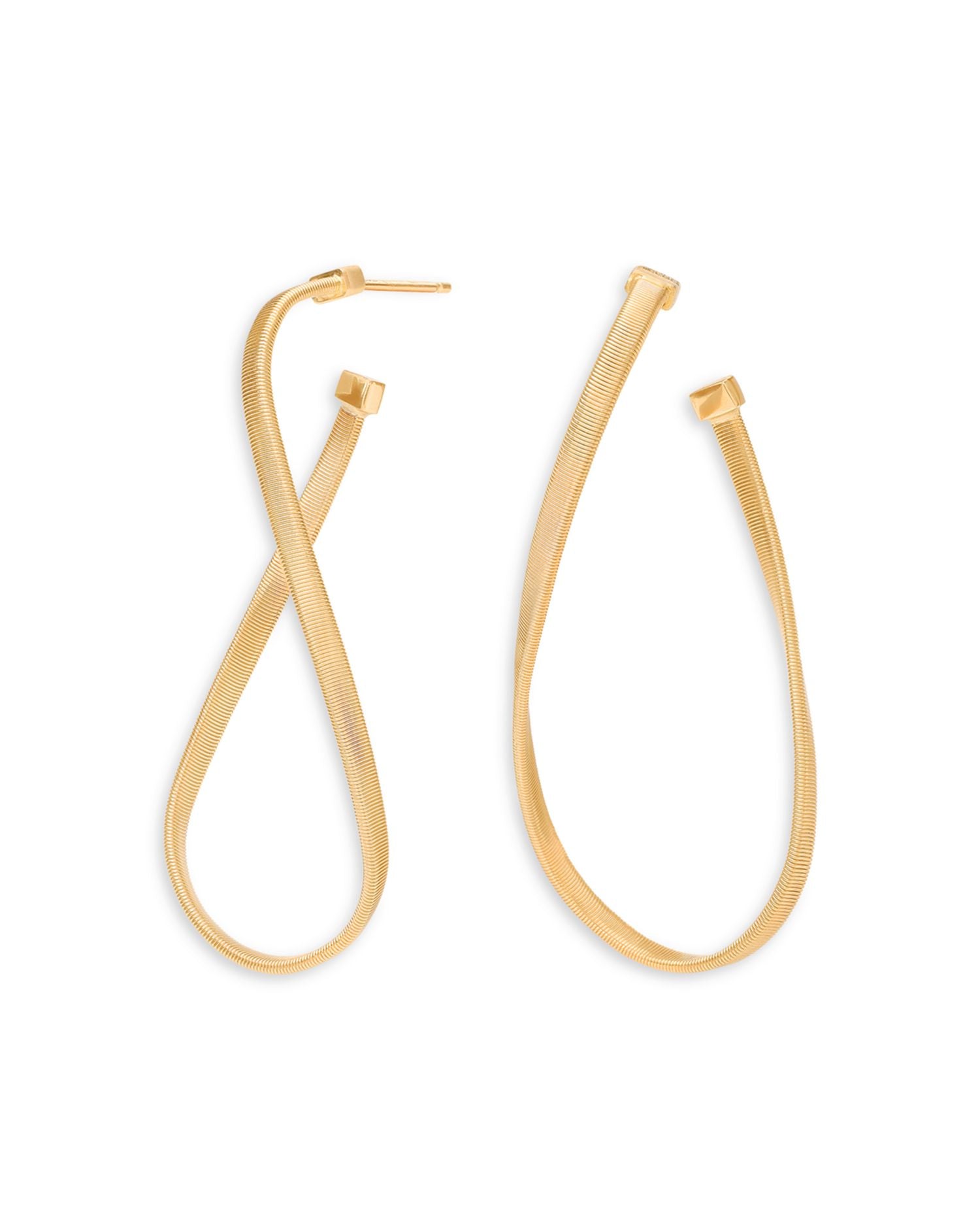 18K Yellow Gold Marrakech Twisted Hoop Earrings
